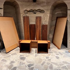 1970 Danish Modern Queen Floating Platform Bed Set