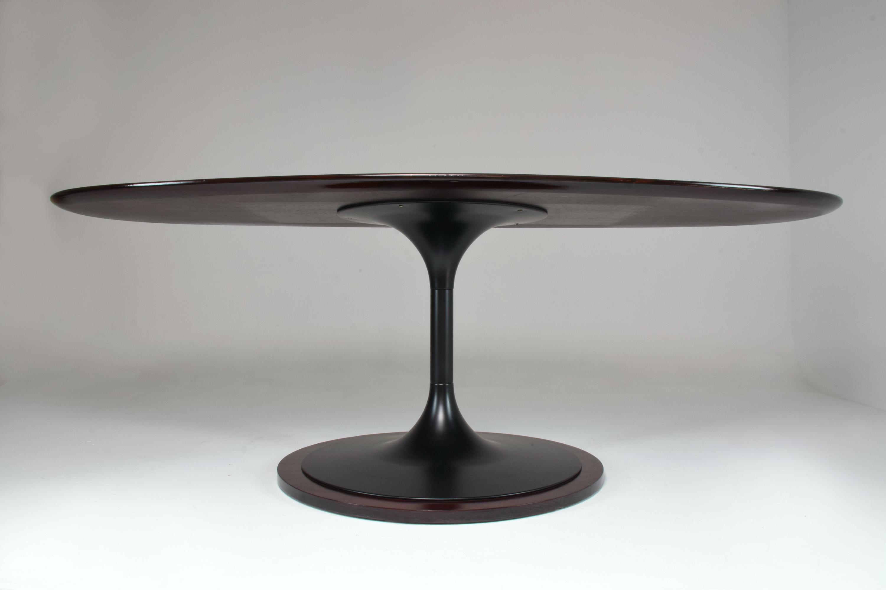 Scandinavian Modern 1970's Scandinavian Oval Coffee Table
