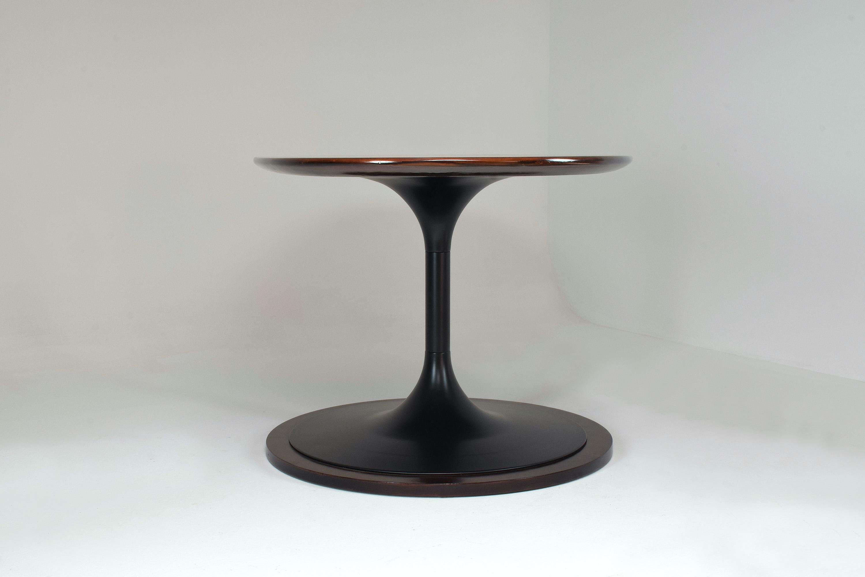 Wood 1970's Scandinavian Oval Coffee Table