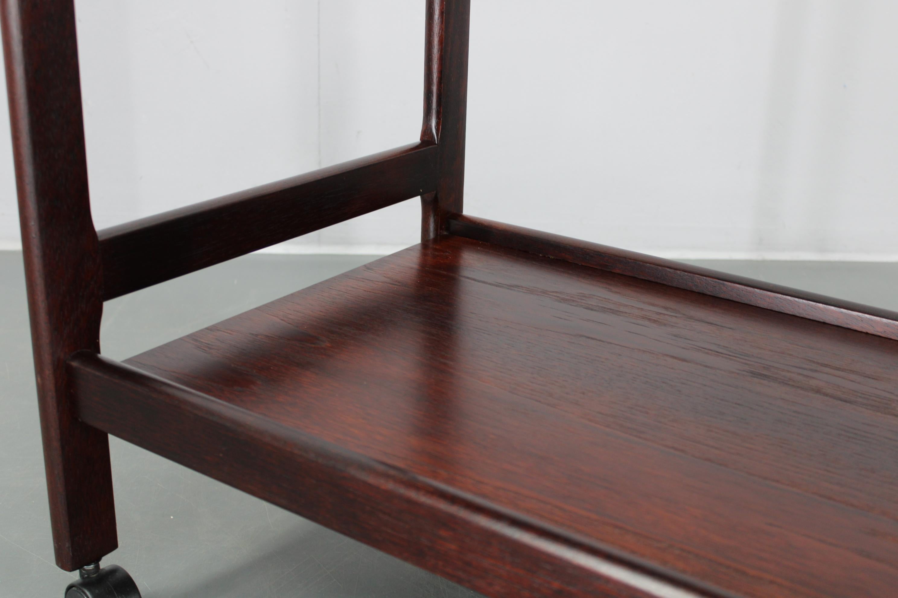 Chariot de service scandinave en teck des années 1970 par Brdr Furbo Spøttrup en vente 3