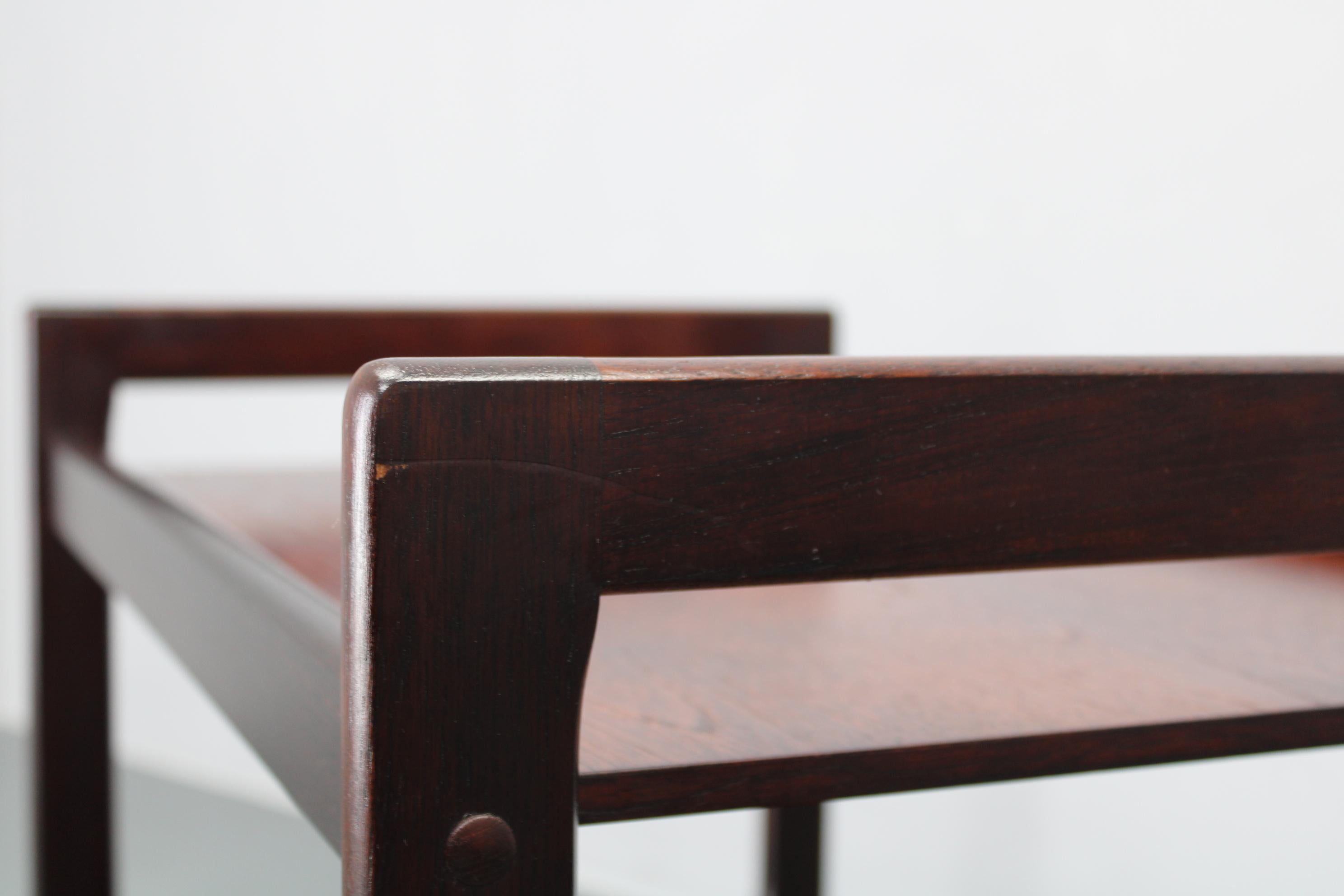 Bois Chariot de service scandinave en teck des années 1970 par Brdr Furbo Spøttrup en vente