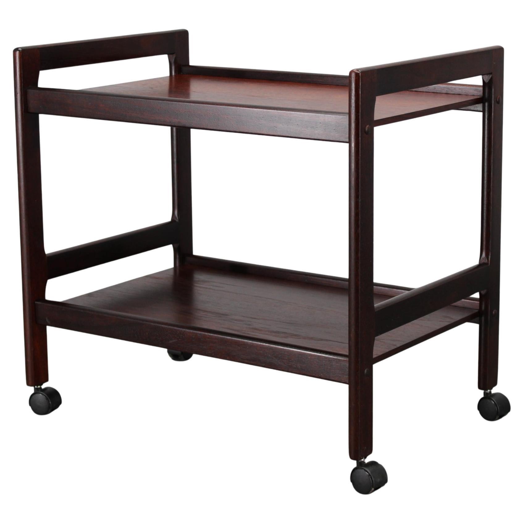 Chariot de service scandinave en teck des années 1970 par Brdr Furbo Spøttrup