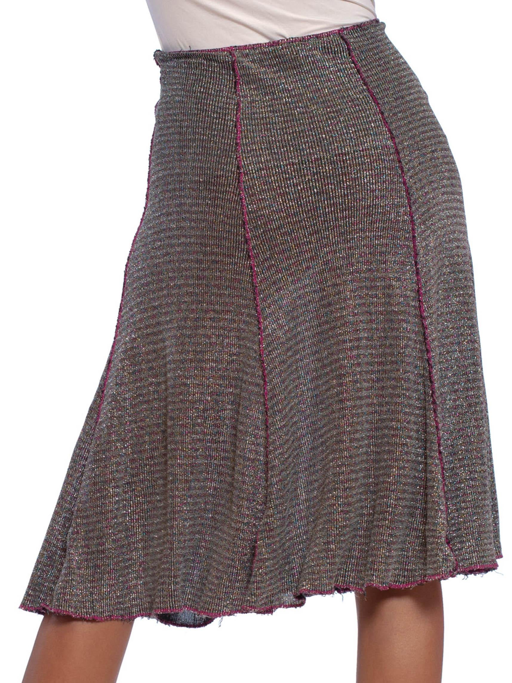 silver disco skirt