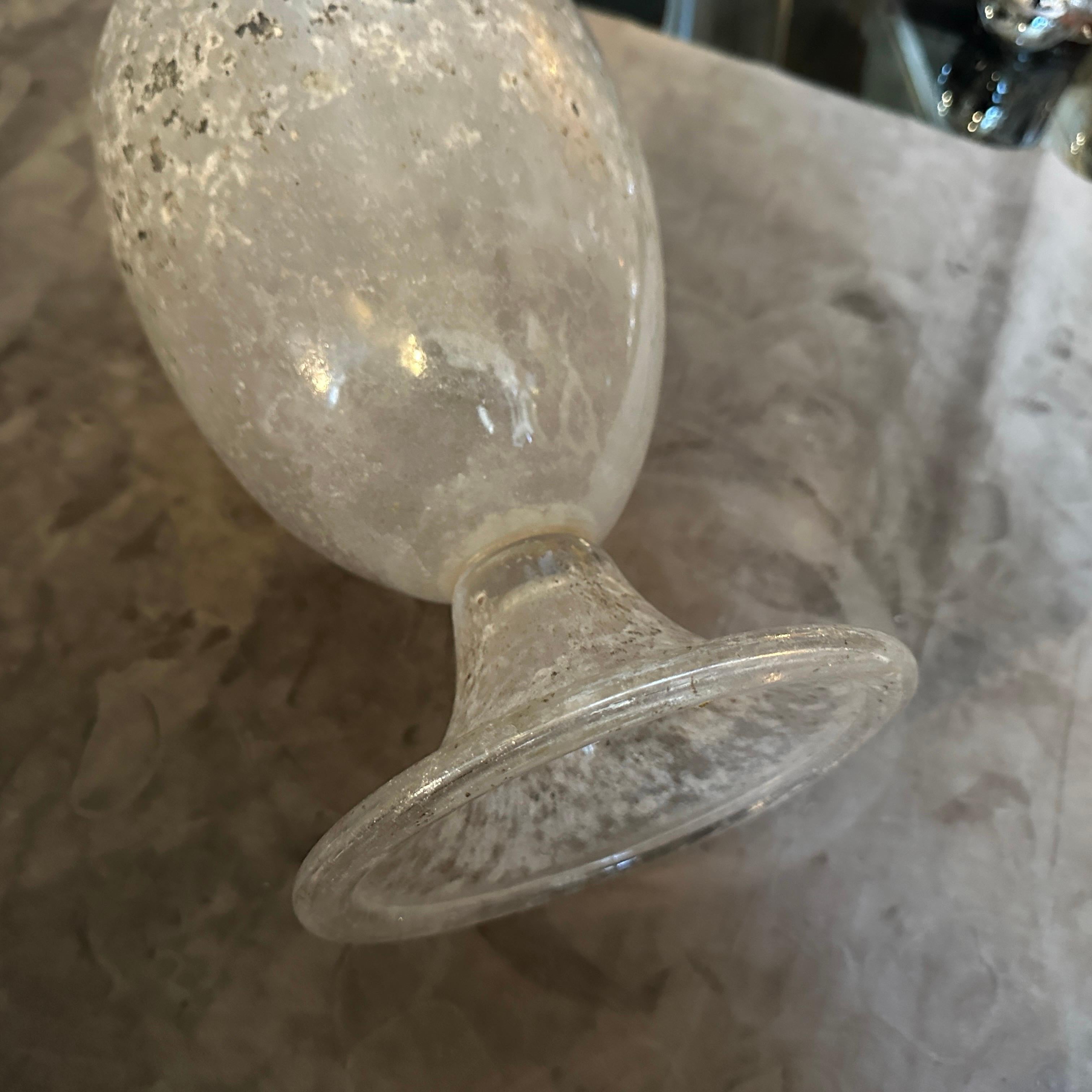 Vaso a forma di anfora alta in vetro di Murano degli anni '70 di Seguso in vendita 2