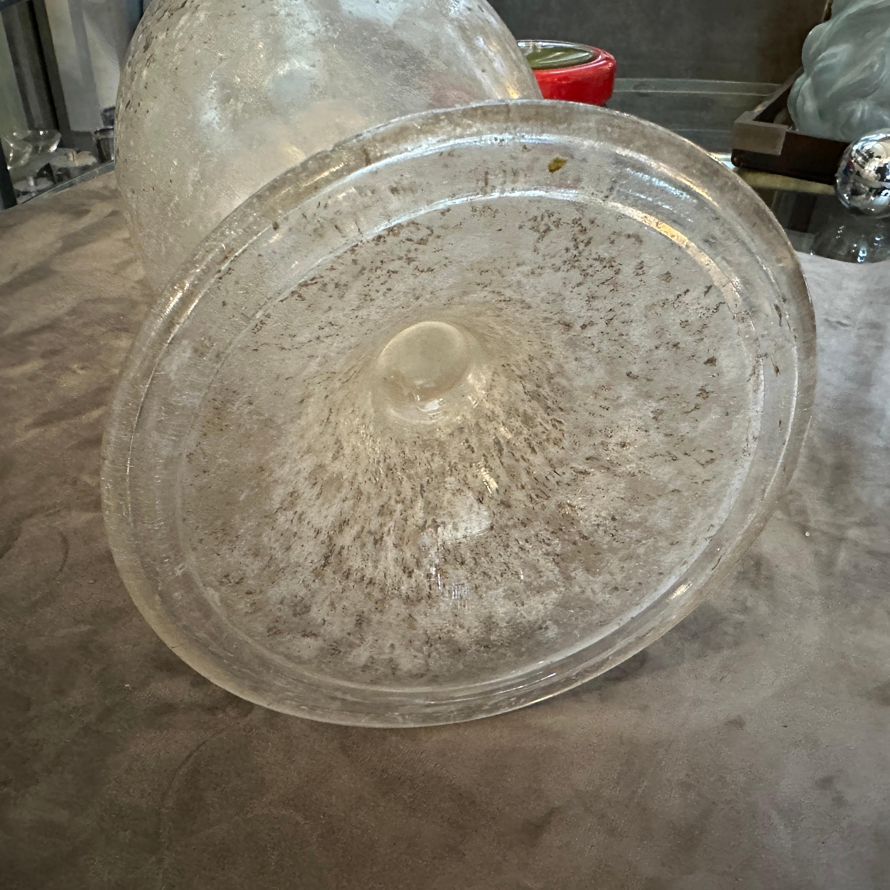 Vaso a forma di anfora alta in vetro di Murano degli anni '70 di Seguso in vendita 5