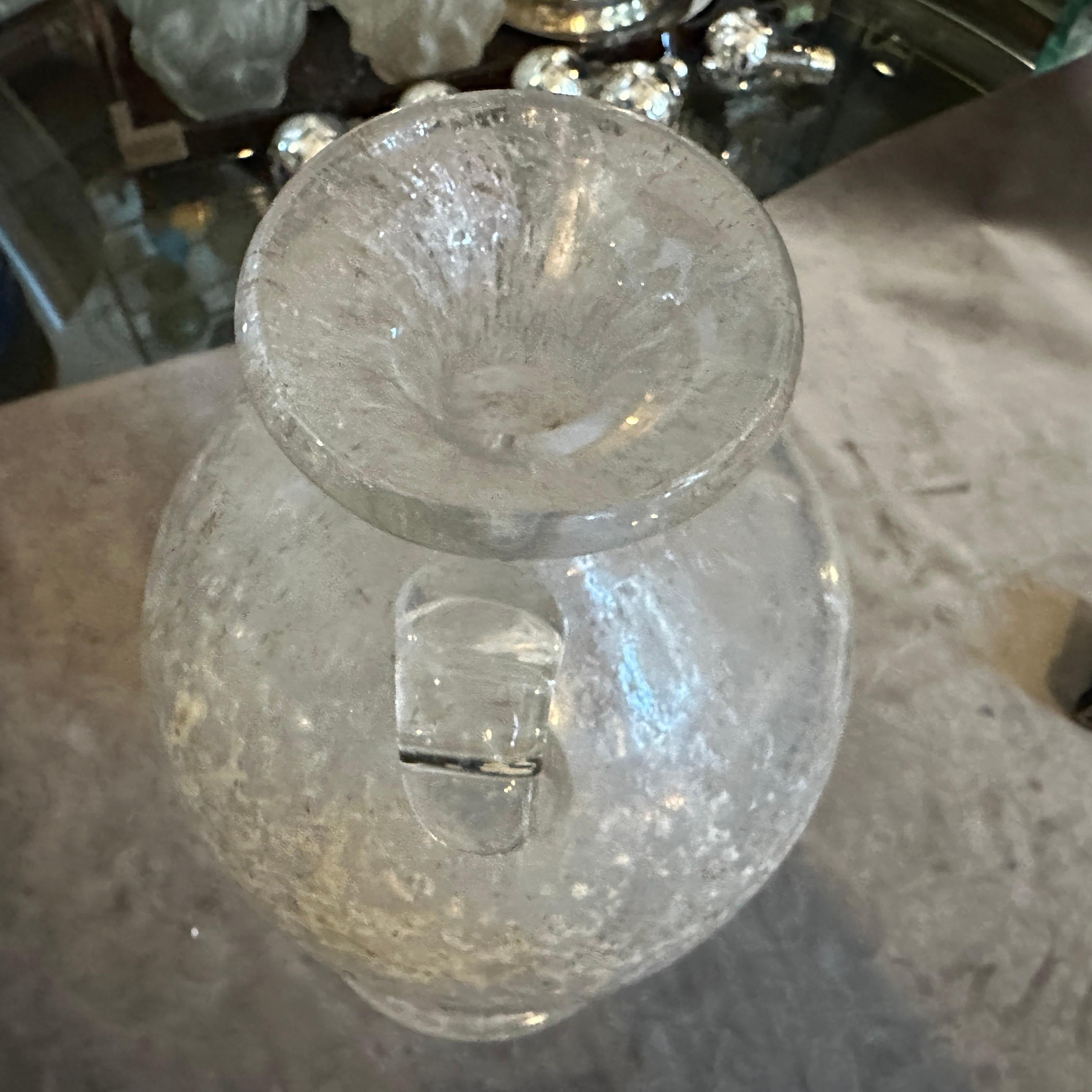 Vaso a forma di anfora alta in vetro di Murano degli anni '70 di Seguso In condizioni buone in vendita a Aci Castello, IT