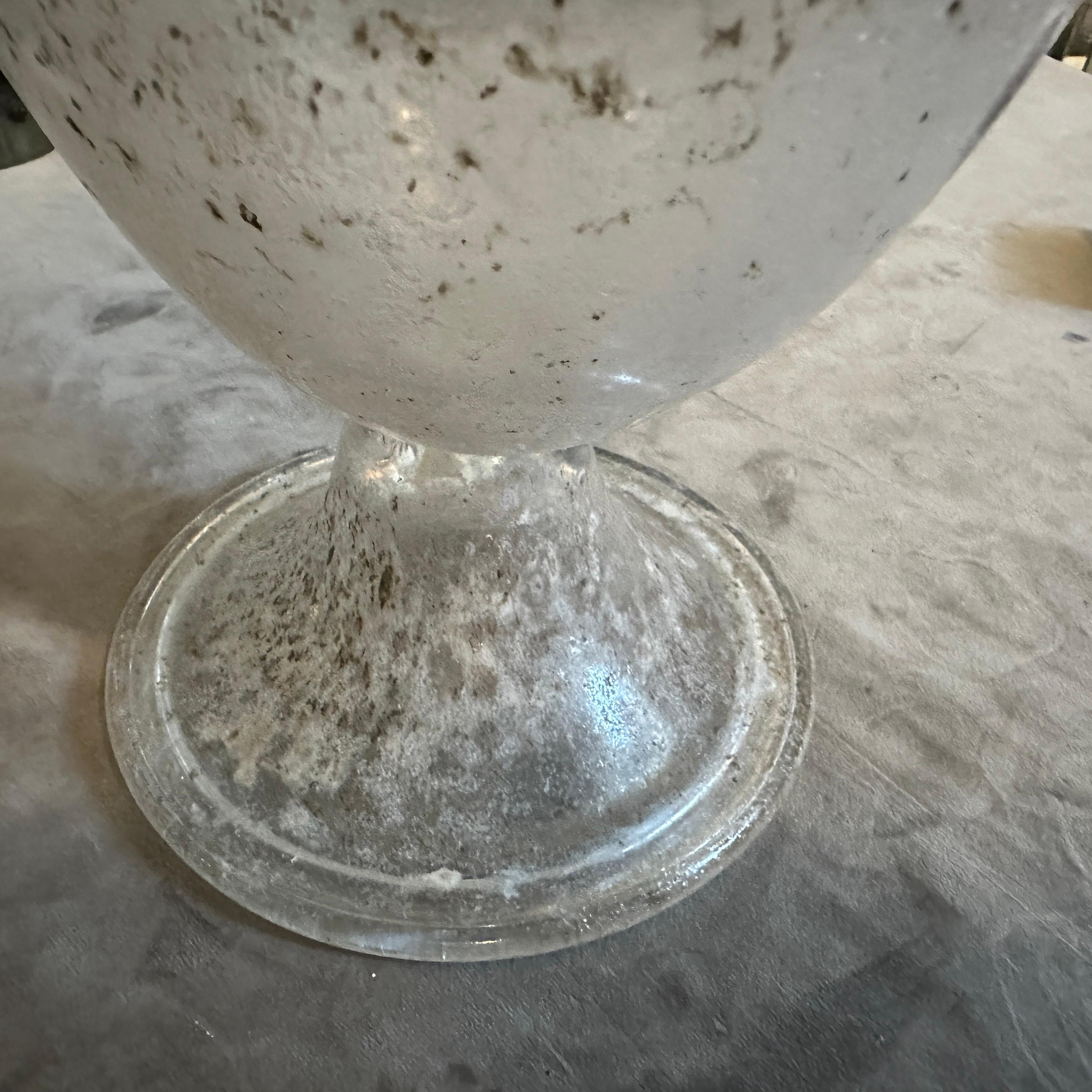 Vetro di Murano Vaso a forma di anfora alta in vetro di Murano degli anni '70 di Seguso in vendita