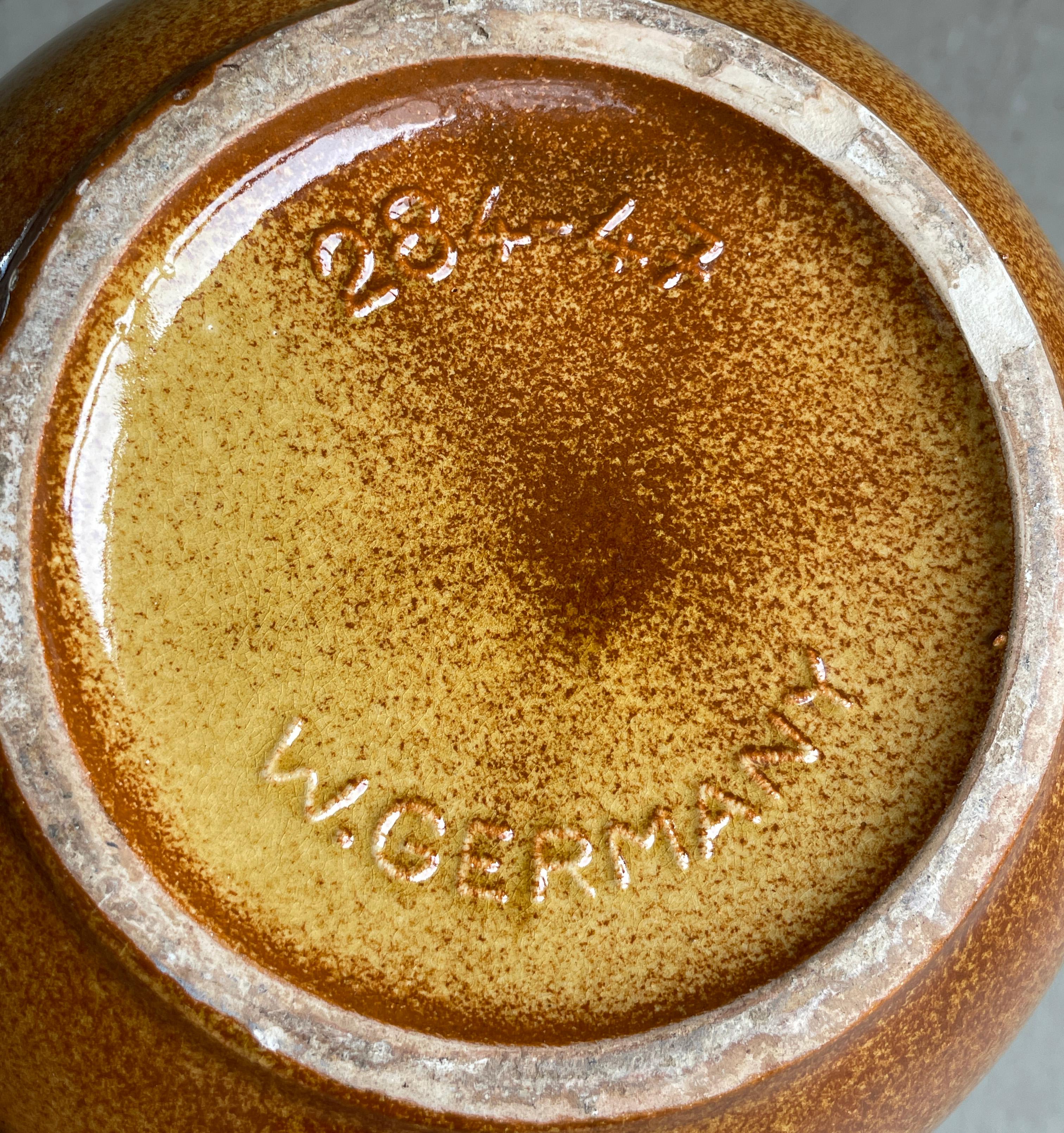 Vaso in ceramica Scheurich Keramic Germania Ovest del 1970 284-47 in vendita 2