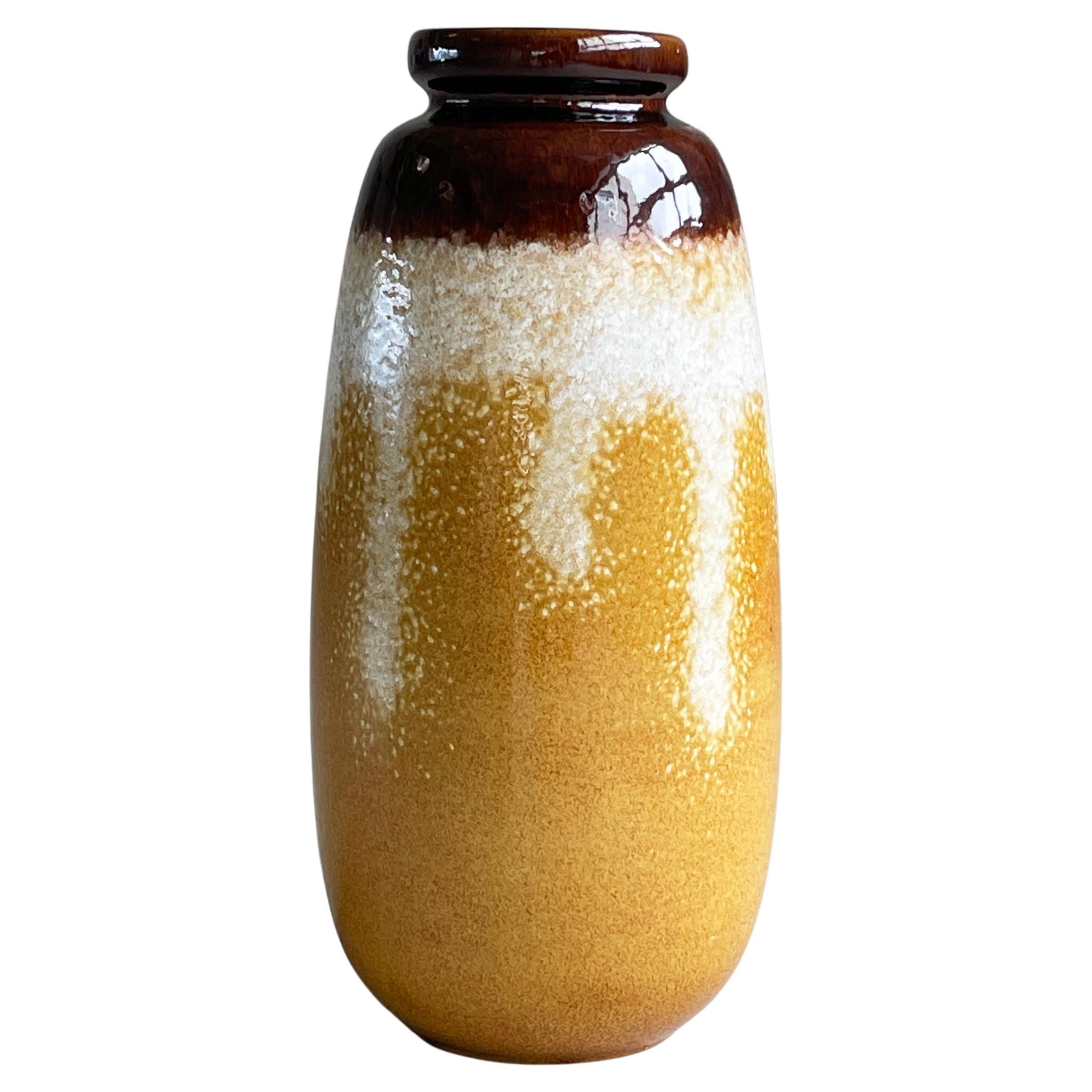 Vase en céramique de l'Allemagne de l'Ouest Scheurich Keramic des années 1970 284-47