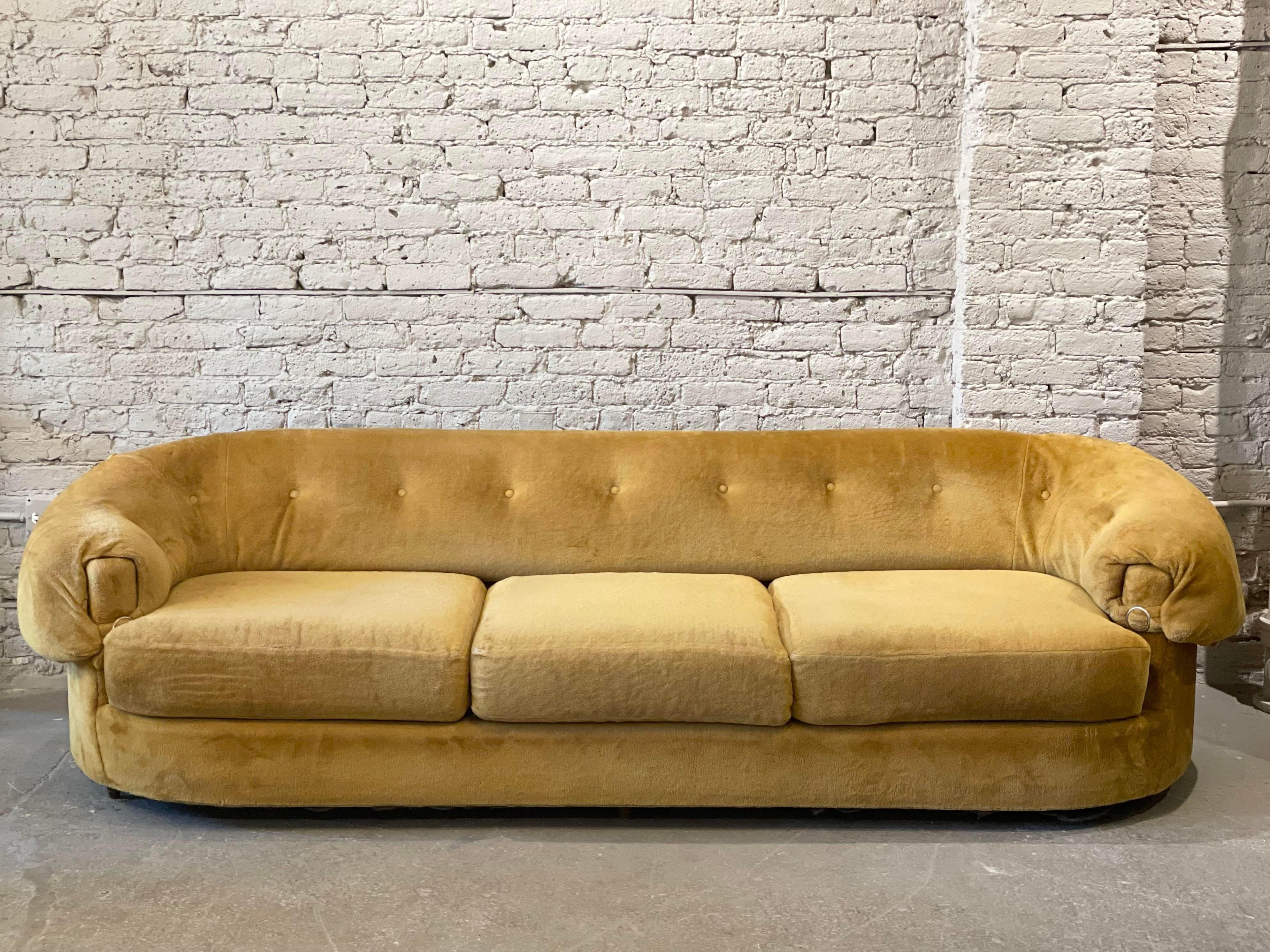 1970s Schweiger Teddy Bear Sofa For Sale 3