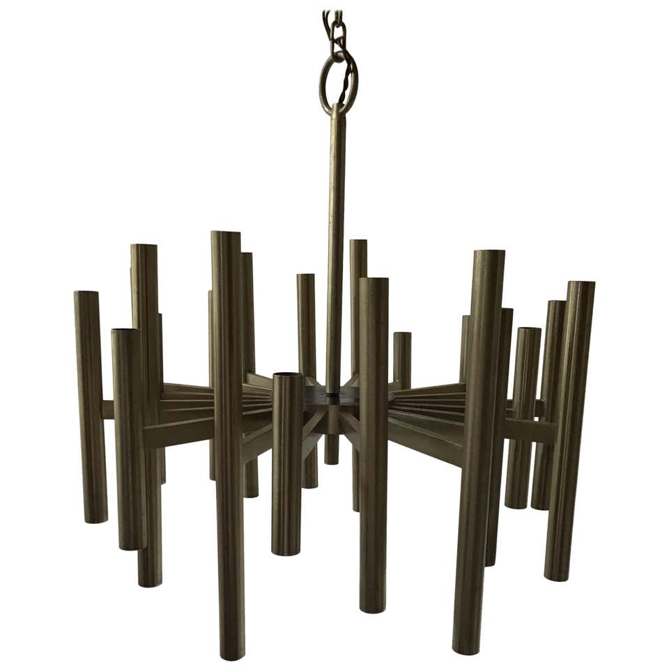 1970s Rattan Birdcage Chandelier