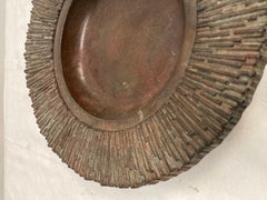 1970's sculptural bronze " vide poche" by Robert Phandeve