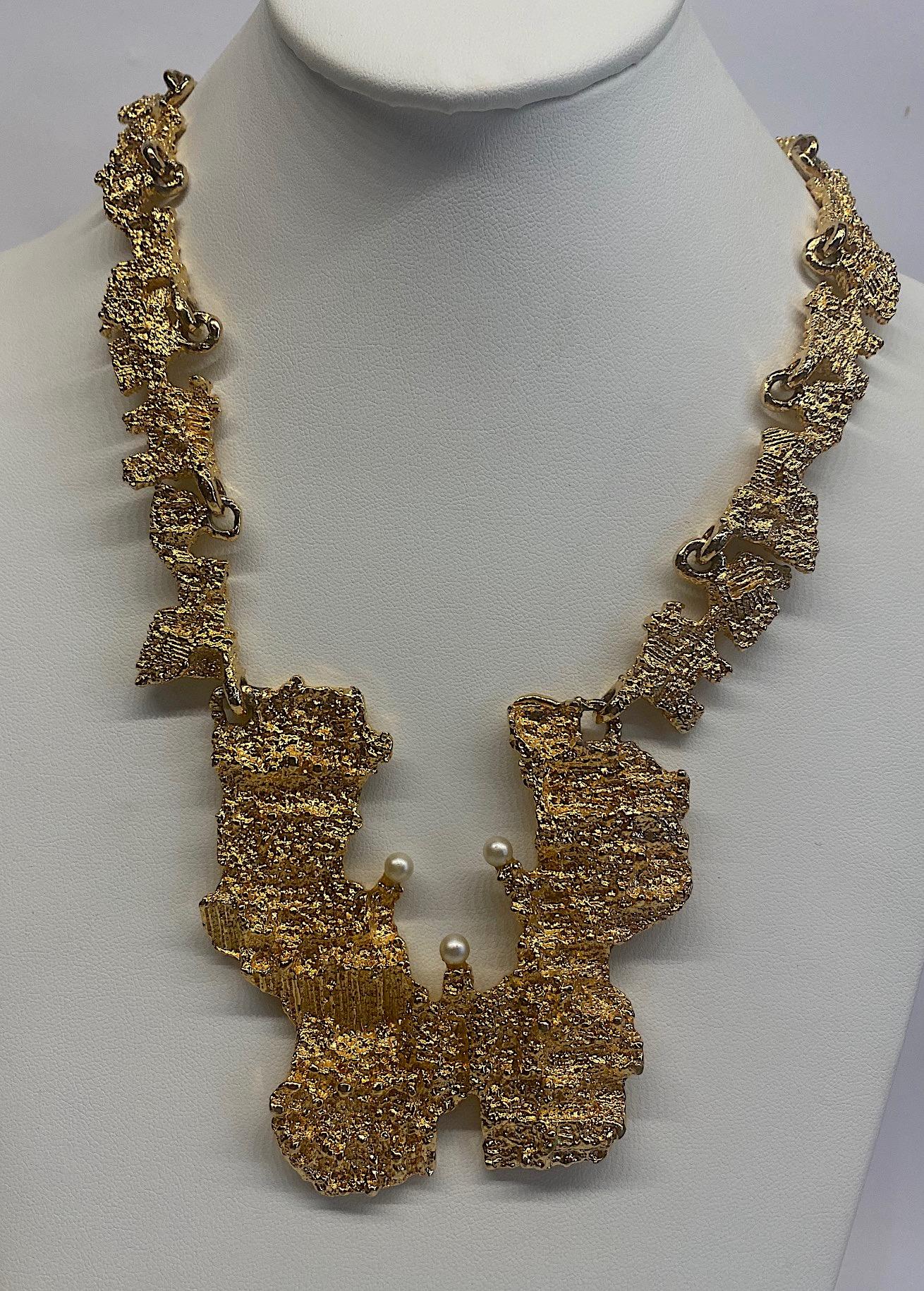 1970s Sculptural Brutalist Necklace  4