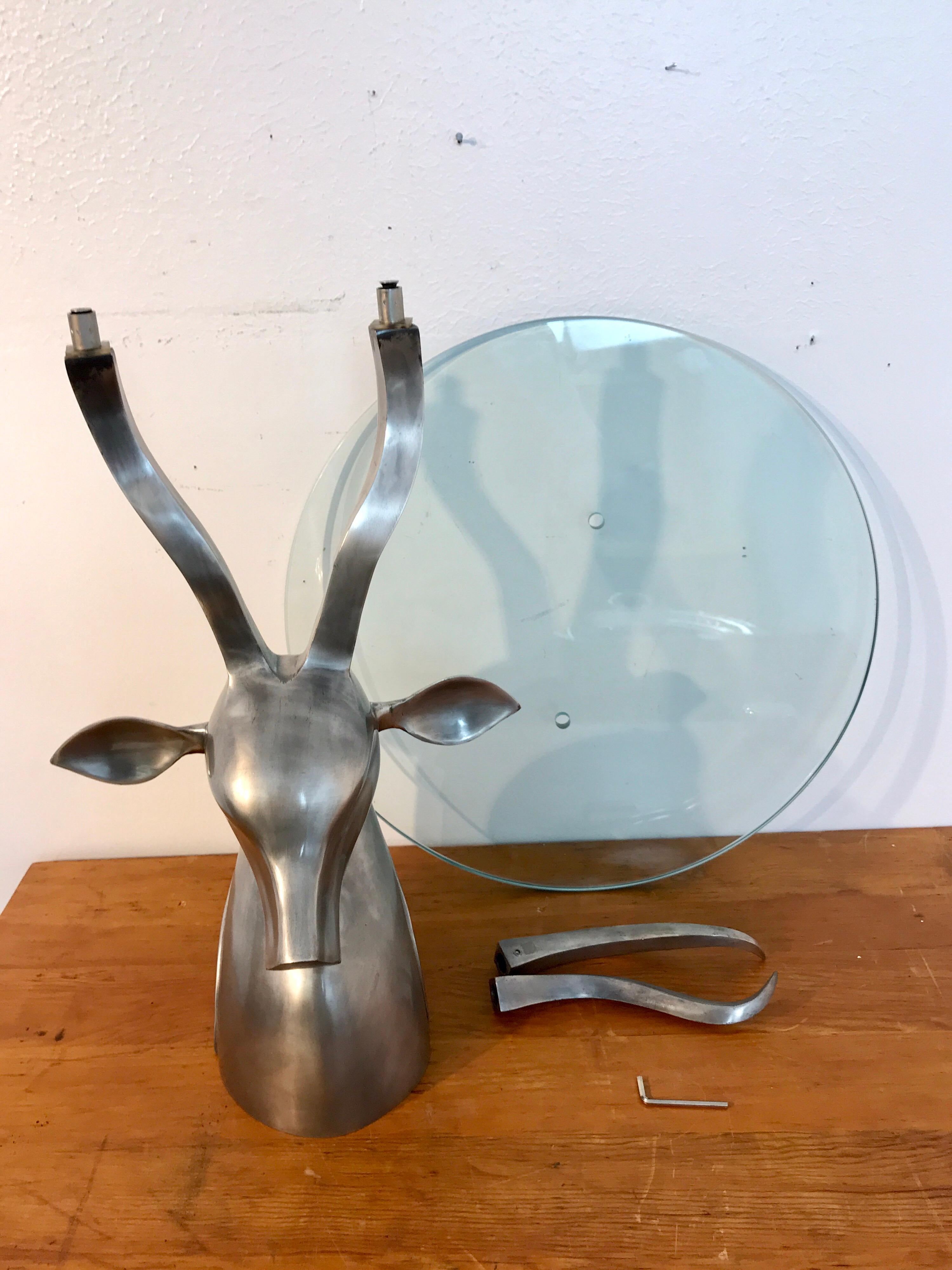 1970s Sculptural Ibex Drinks Table, Attributed to Arthur Court  7