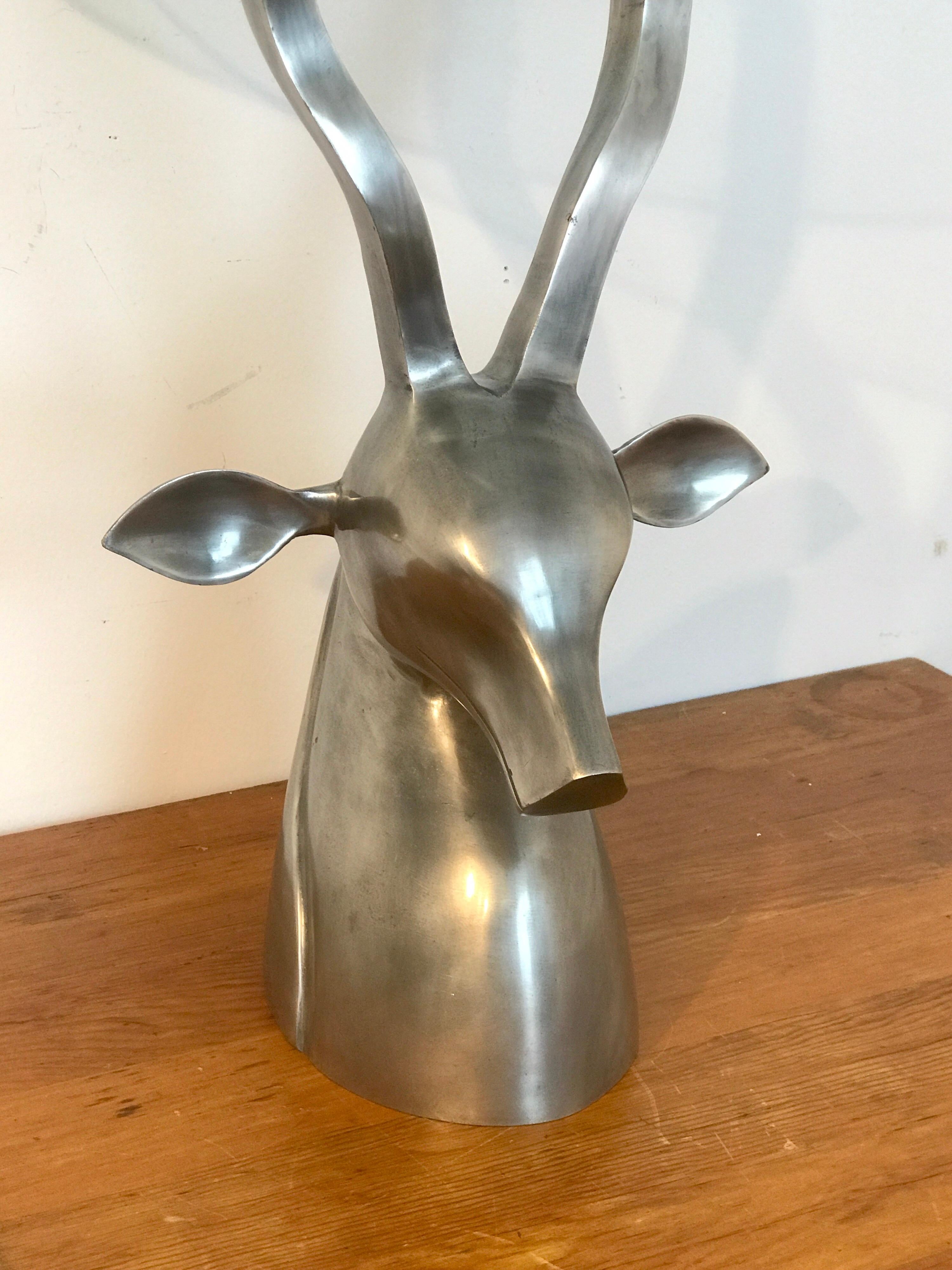 Mid-Century Modern 1970s Sculptural Ibex Drinks Table, Attributed to Arthur Court 