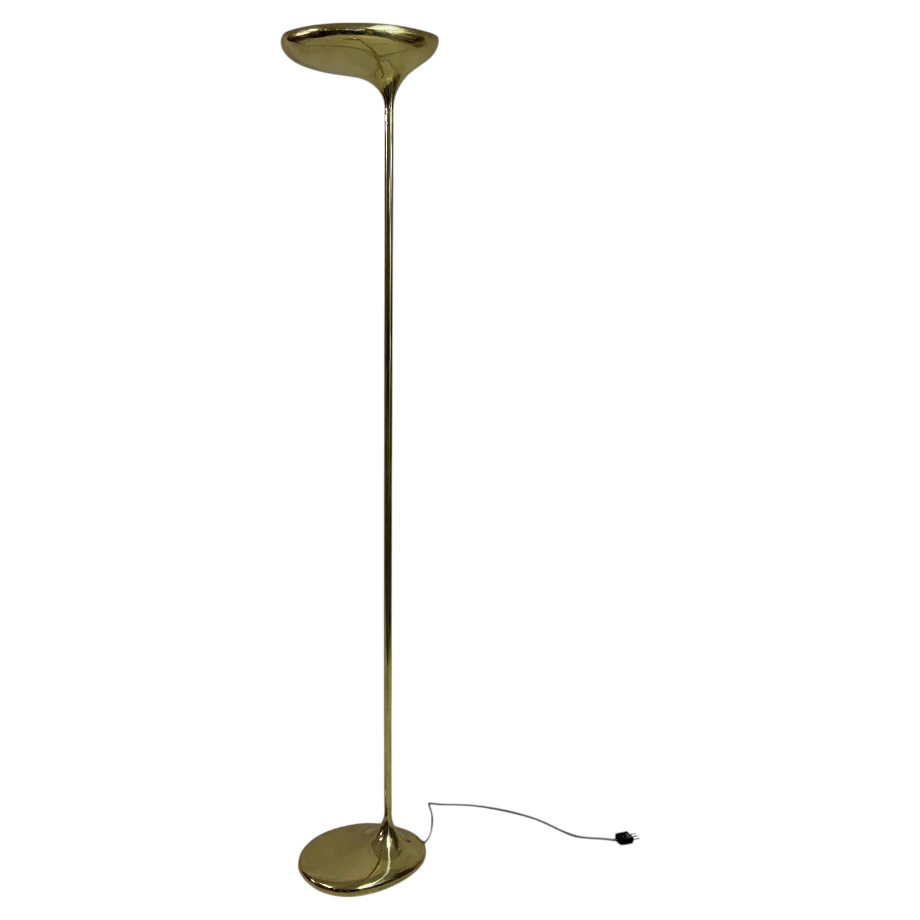 1970s Sculptural Italian Brass Floor Lamp by Santonifo CS Arte