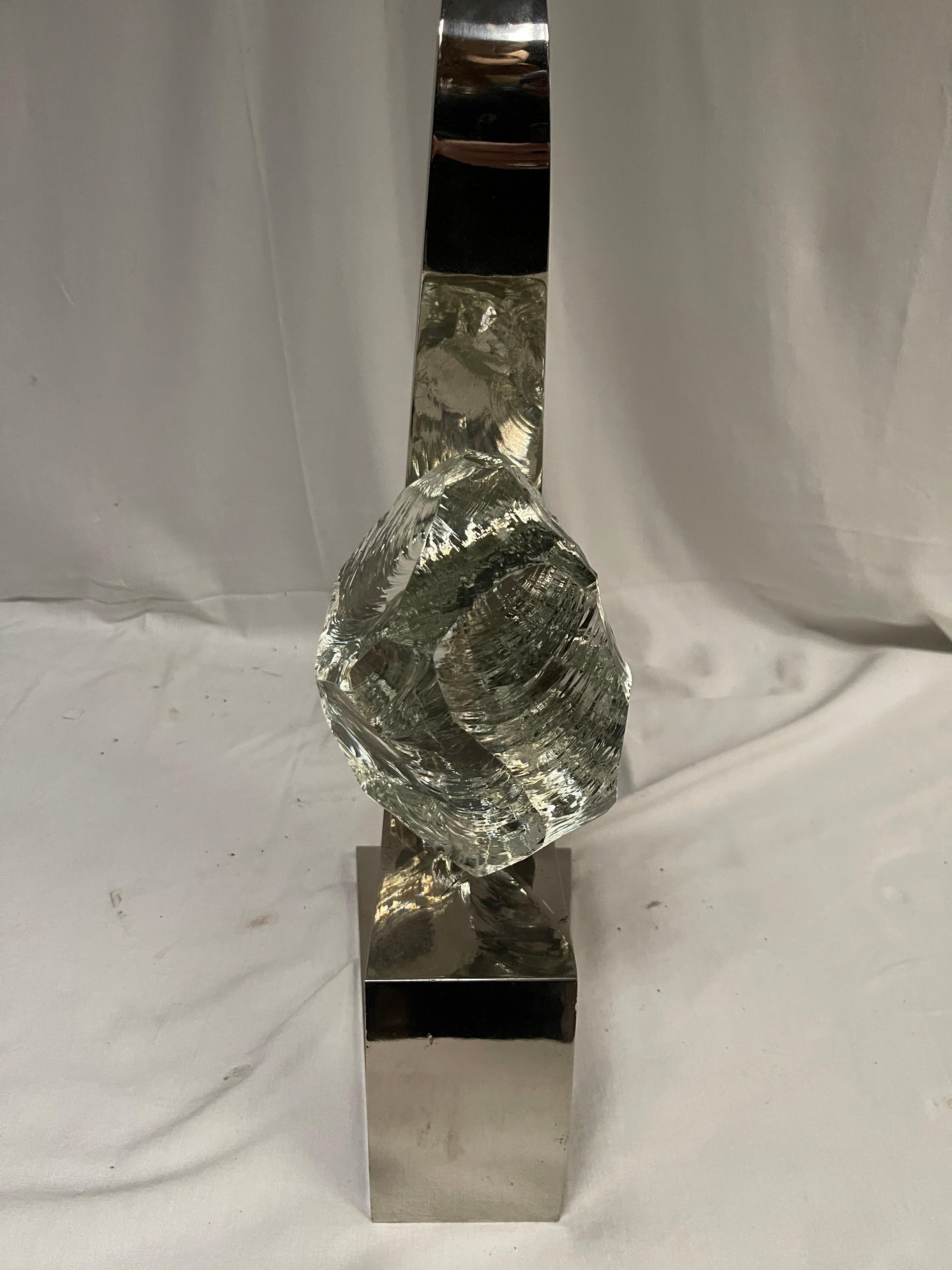 1970's  Lámpara escultórica atribuida a Angelo Brotto finales del siglo XX en venta