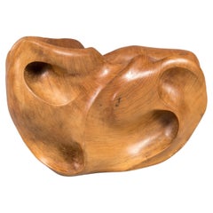 1970's Sculptural Organic Wood Vase