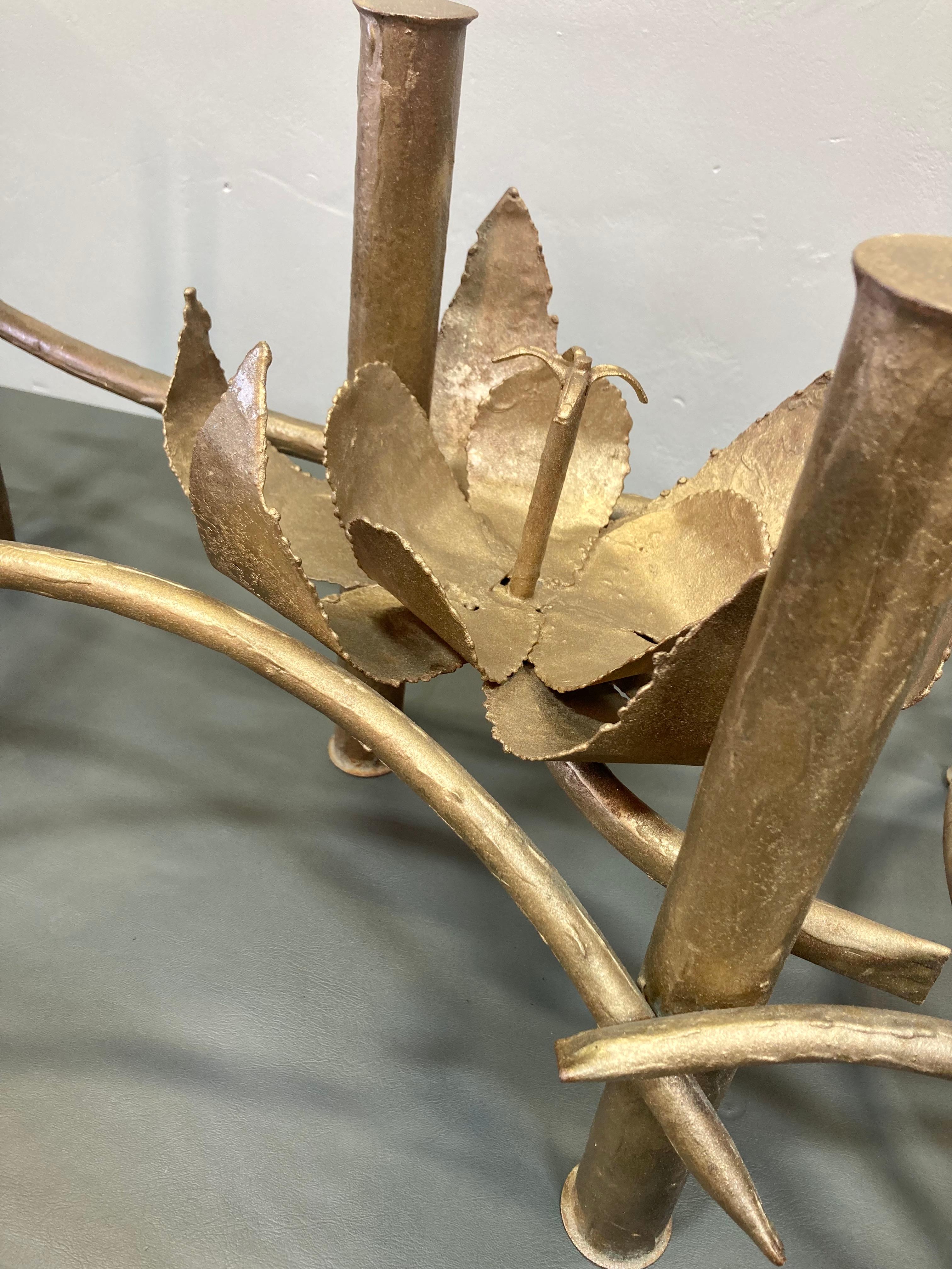 1970's Sculptural Lotus Blossom Coffee Table Base For Sale 1