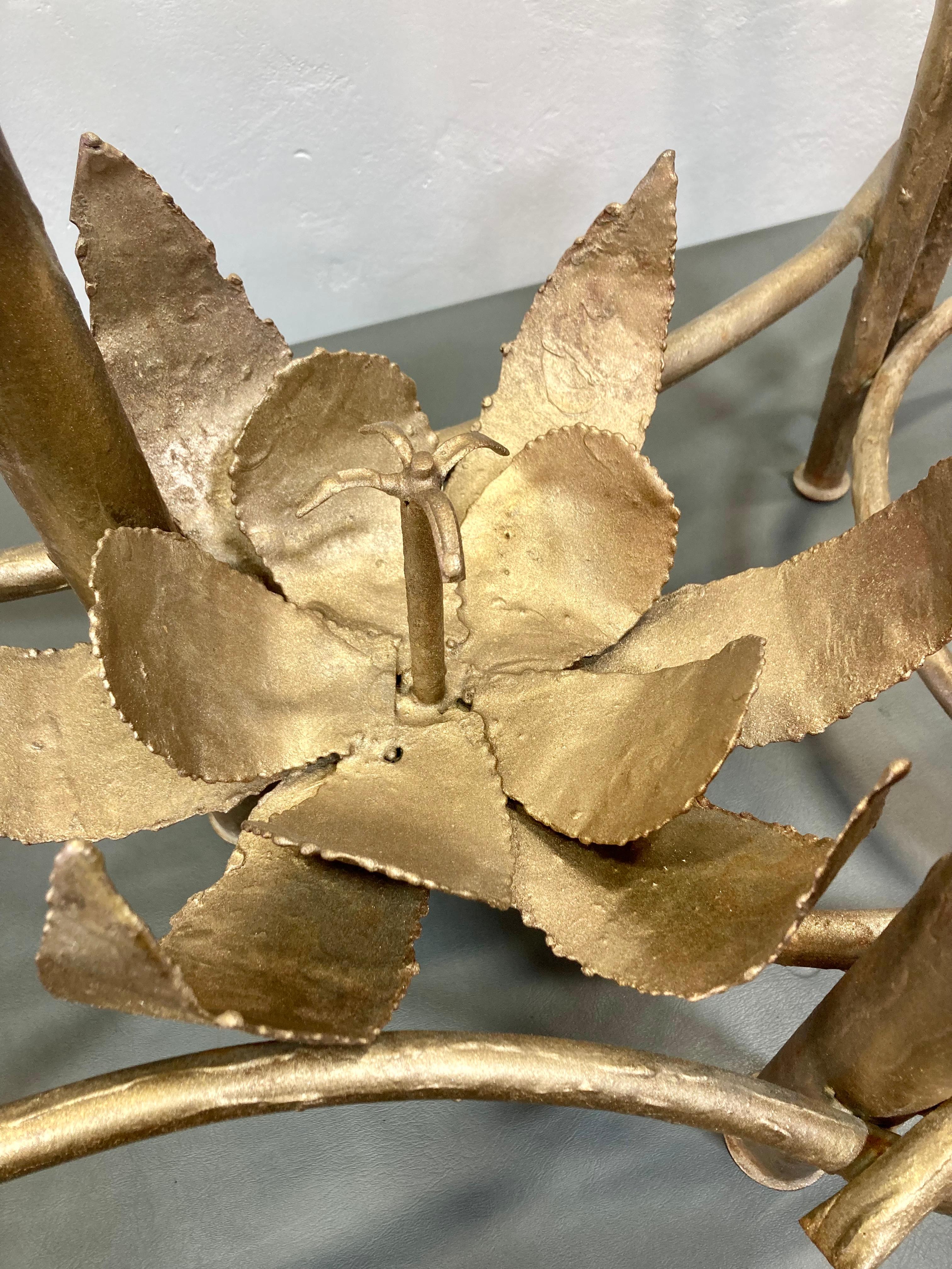 1970's Sculptural Lotus Blossom Coffee Table Base For Sale 2