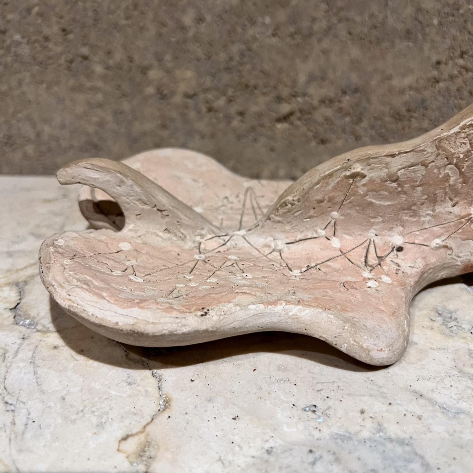 Vertebre bianche testurizzate Studio Pottery Art
Osso scultoreo astratto della colonna vertebrale
3,13 h x 10,5 l x 4,63
Condizioni originali d'epoca.
Vedere le immagini per favore.