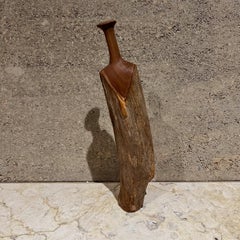 1970s Sculptural Studio Vase Wood Free Form