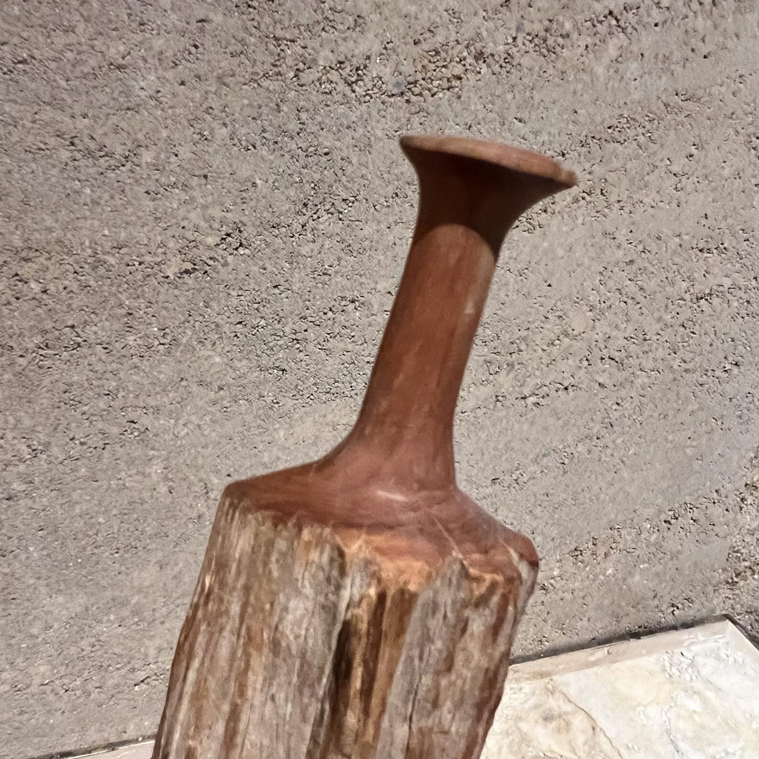 Americano Vaso scultoreo da studio degli anni '70 in legno a forma libera in vendita