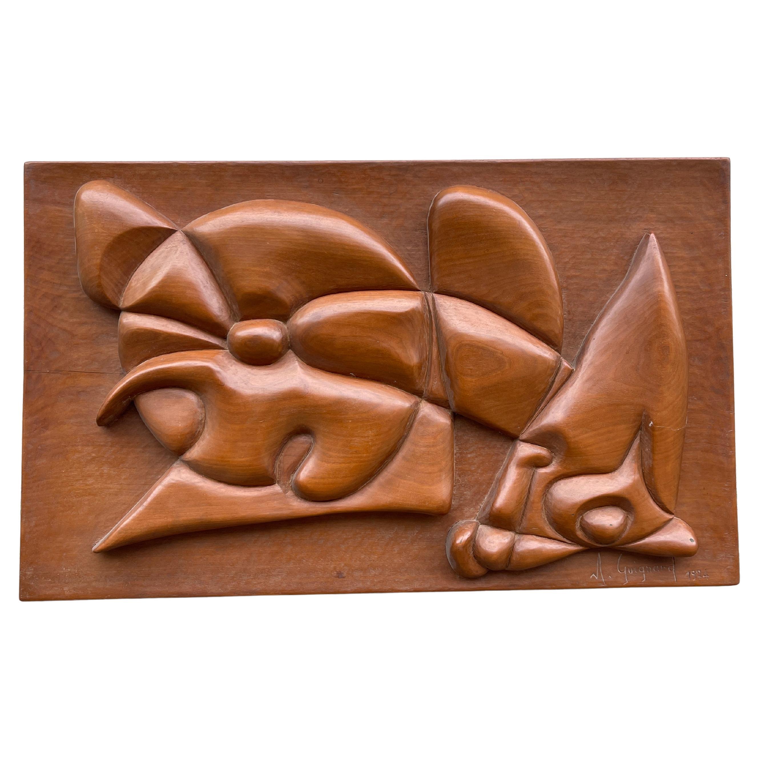 1970's Sculptural wall sculpture by For Sale