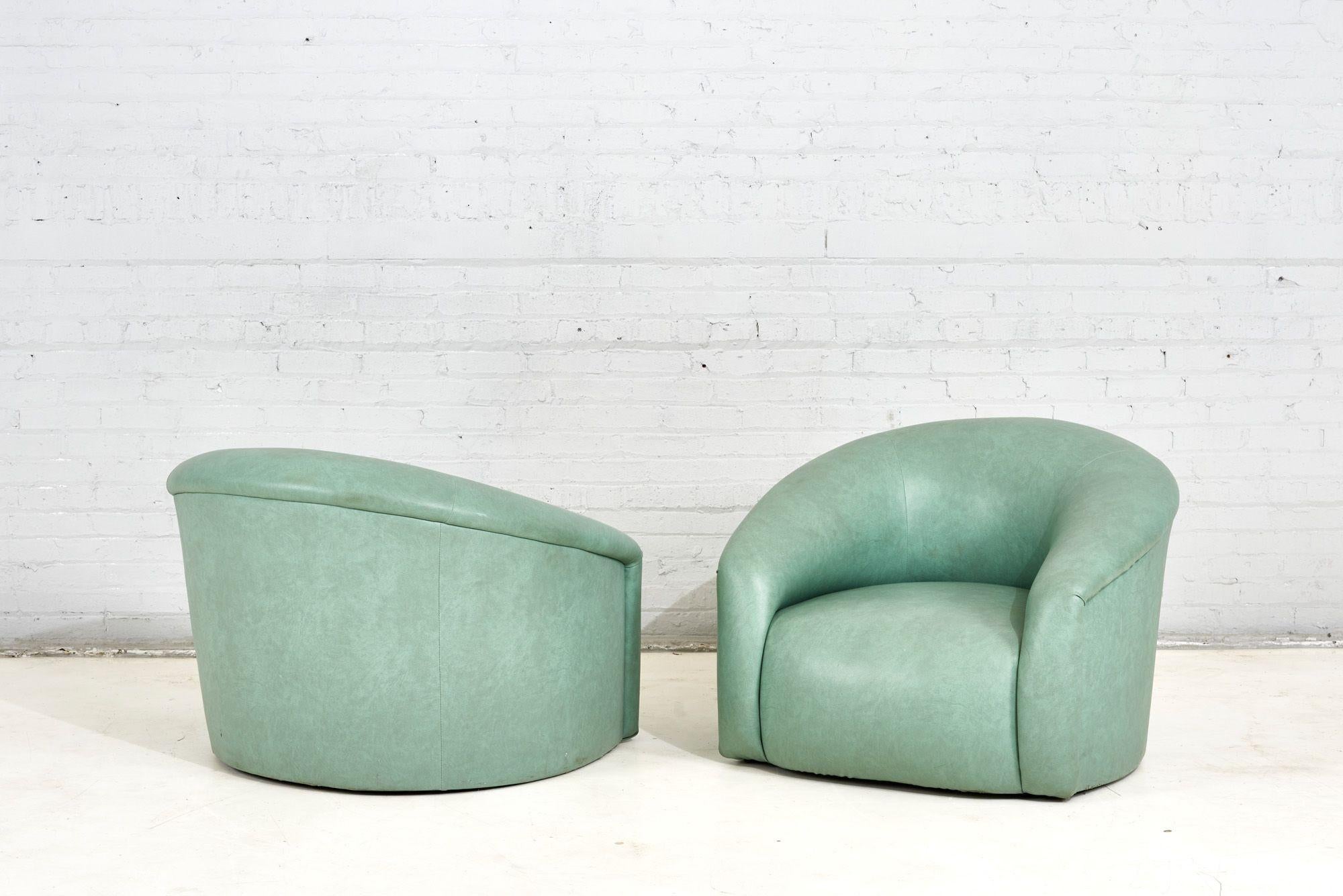 Late 20th Century 1970s Sally Sirkin Lewis Lounge Chairs For Sale