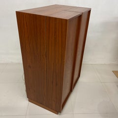 1970s Secretary Desk Teak Magic Box Cabinet Niels Erik Glasdam Jensen Denmark