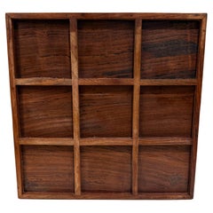 1970er Jahre geteilt Palisanderholz Tray Tac Toe Board