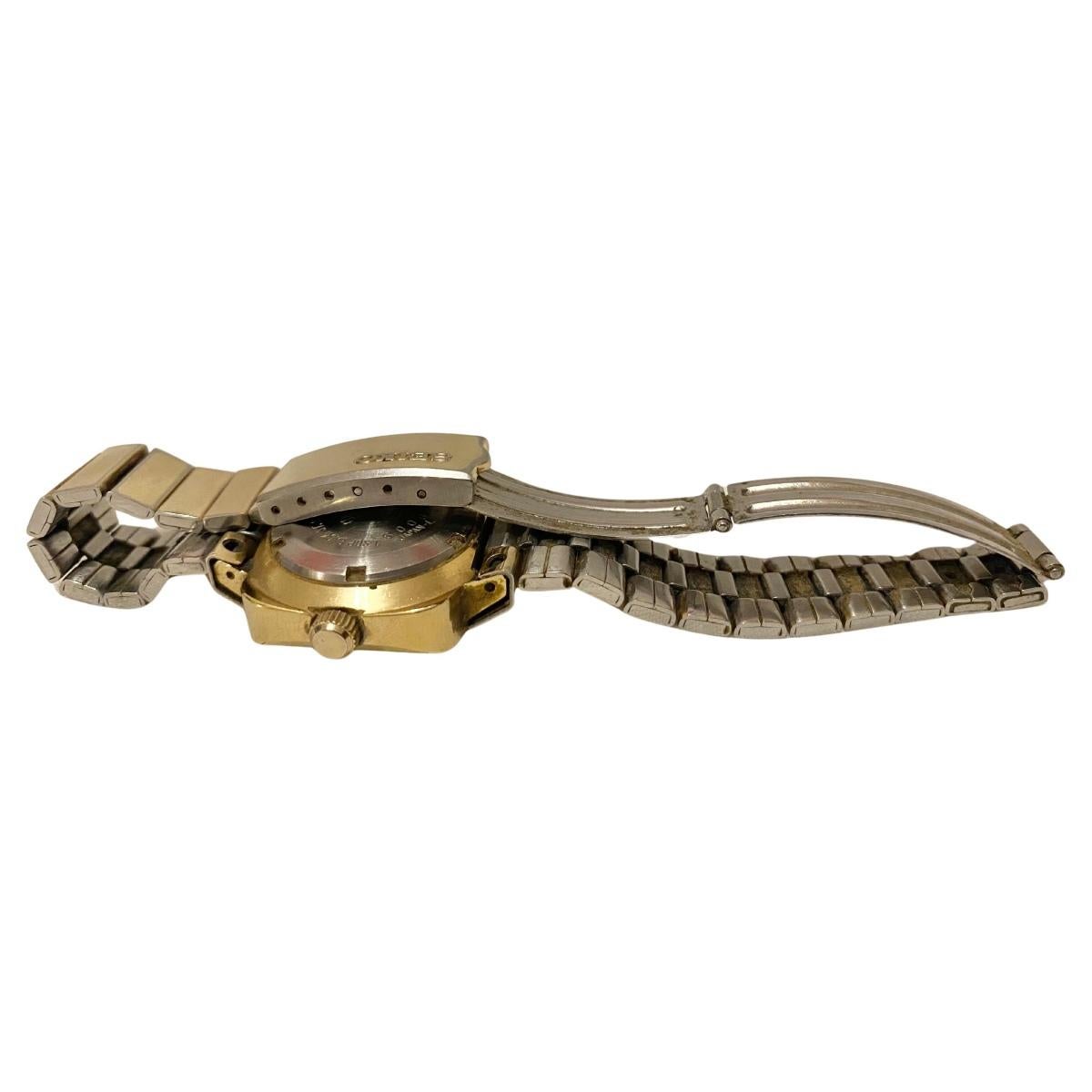 1970er Jahre Seiko Vergoldete quadratische vergoldete Armbanduhr für Damen oder Herren im Angebot
