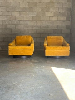 1970s Selig of Monroe Swivel and Tilt Chairs- A Pair