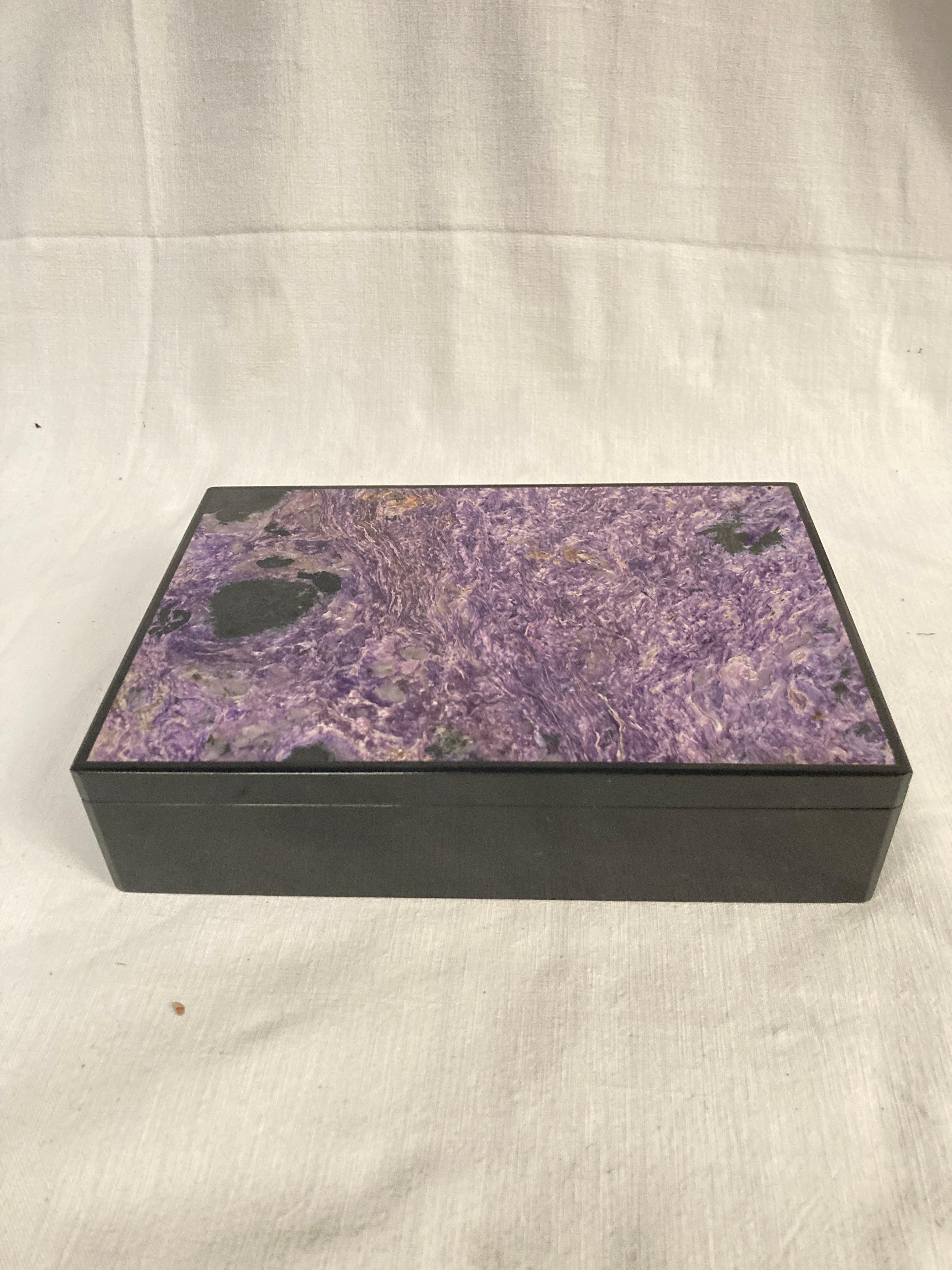 Italian 1970's Semi-precious stone boxe For Sale