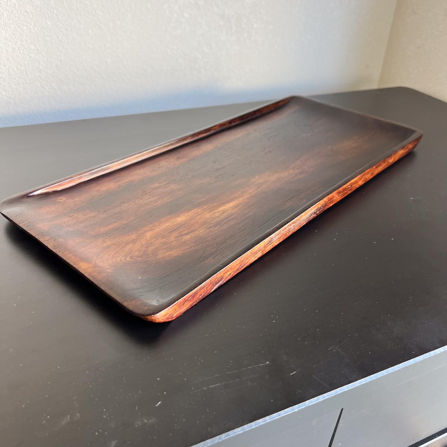 1970er Sensationelles Service-Tablett aus Palisanderholz im Angebot 4