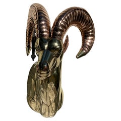 1970s Sergio Bustamante Attr. Ram Mount Sculpture