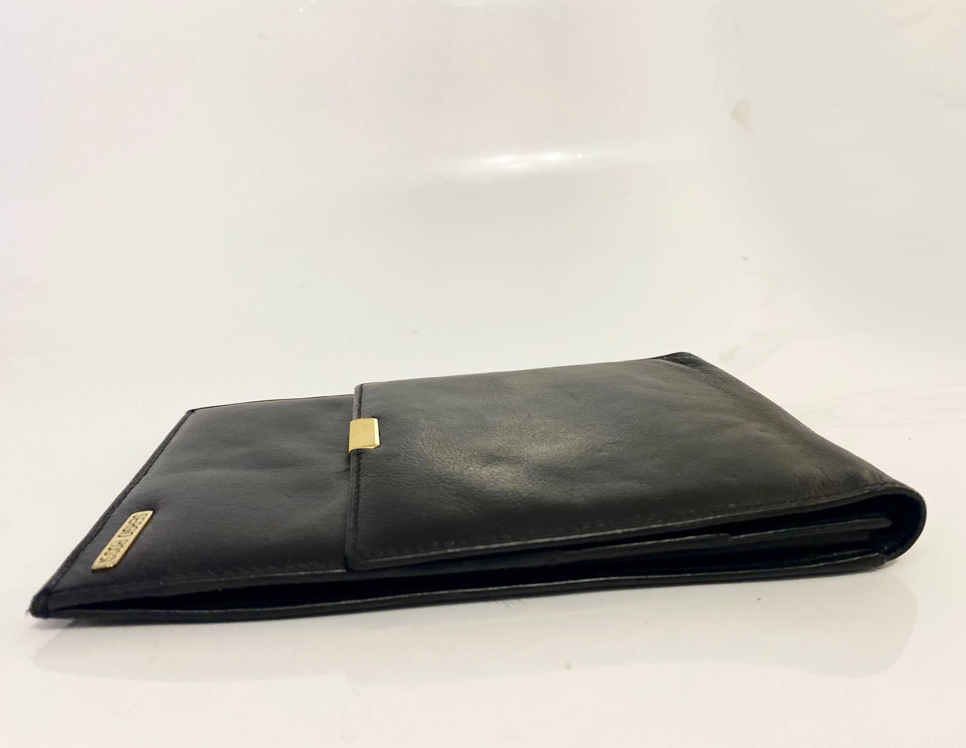 1970s Sergio Rossi Travel Passport Wallet Organizer In Good Condition For Sale In London, GB