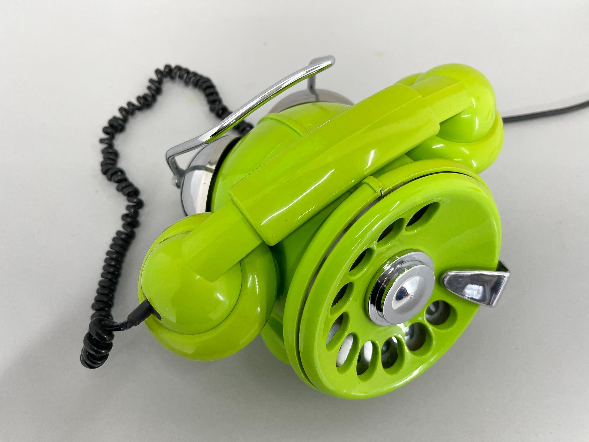 Plastic 1970's Sergio Todeschini Bobo Telephone for Telcer, Italy For Sale