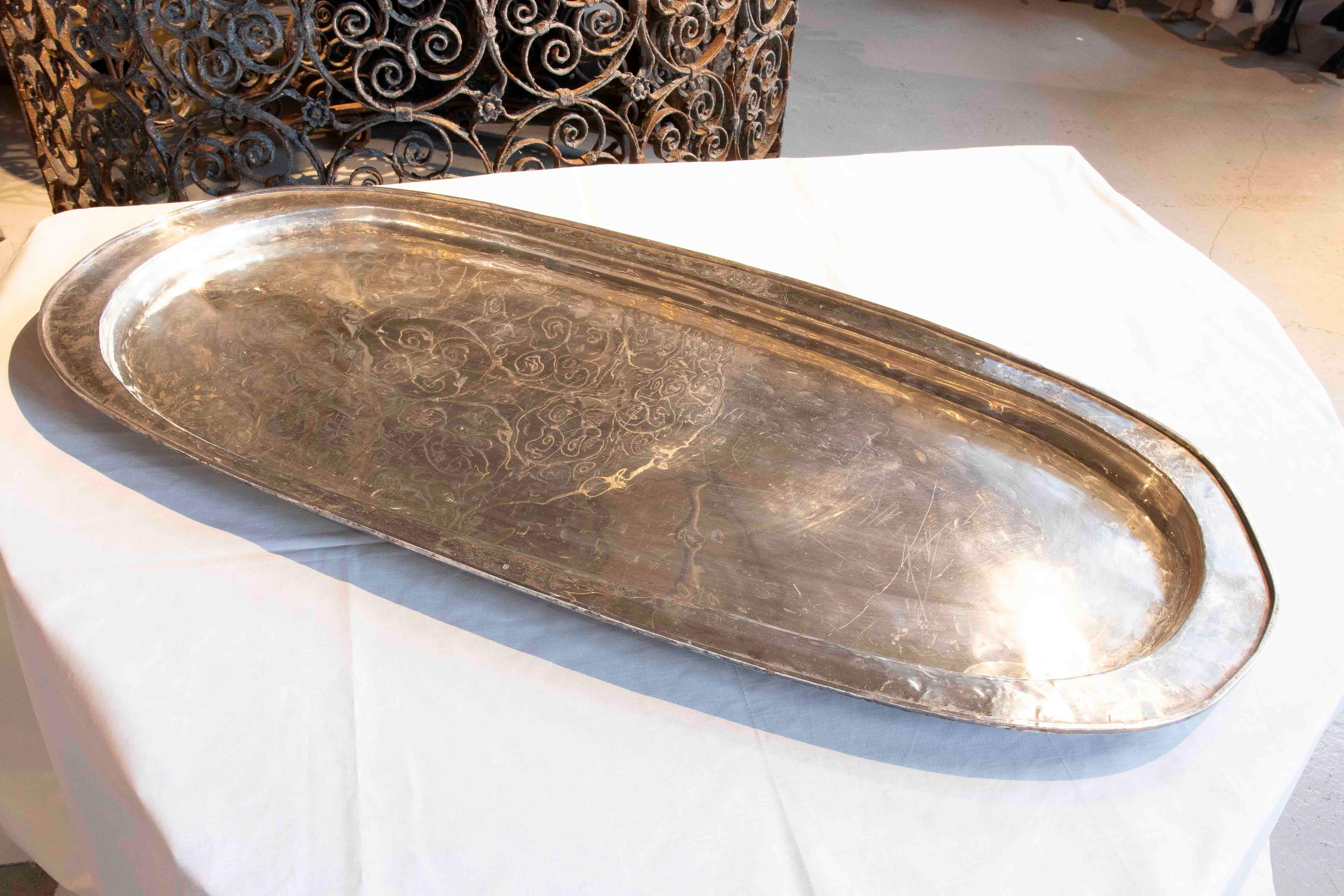1970s Serving Tray in the Shape of a Ram by Franco Lapini, Italy. For Sale 5