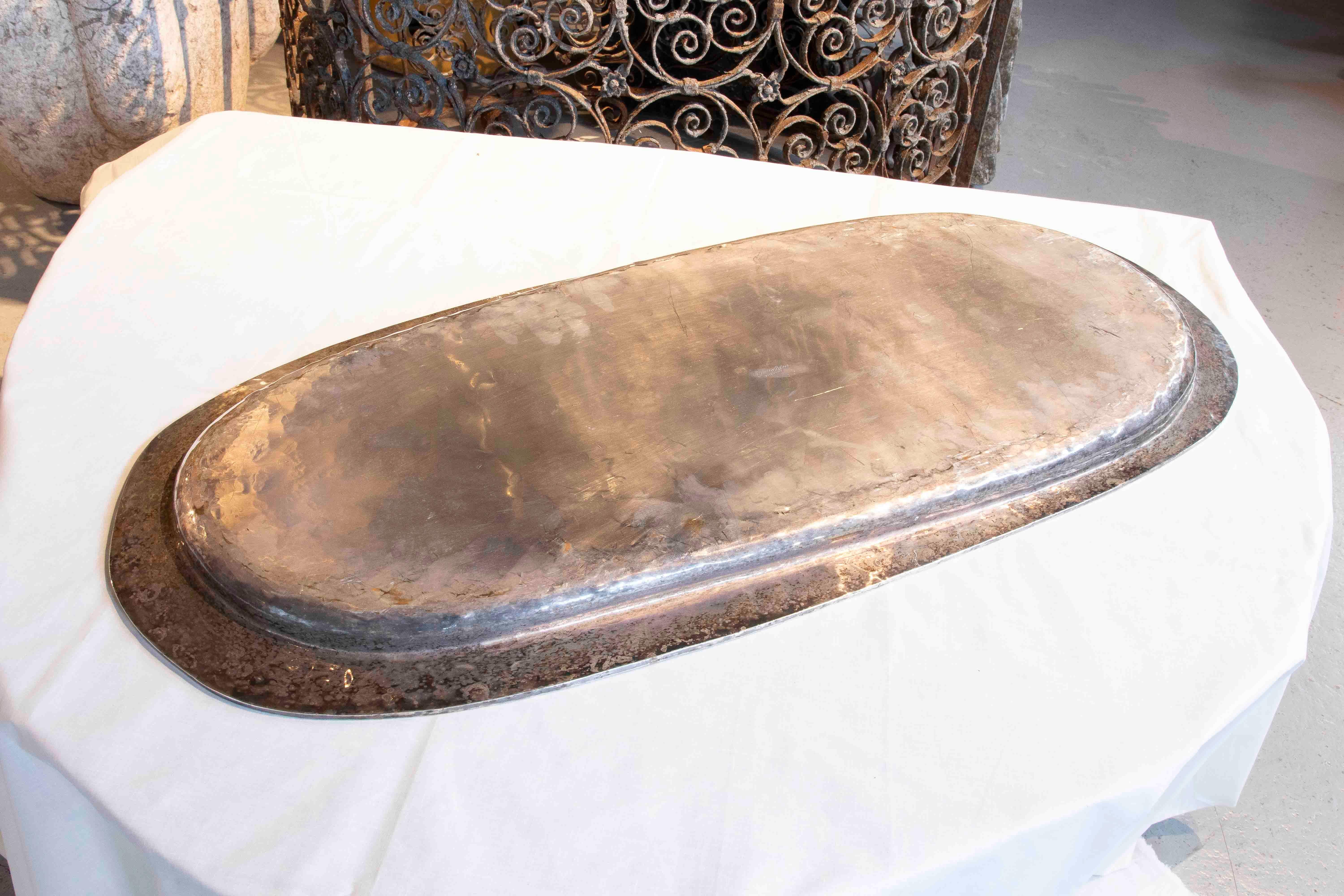 1970s Serving Tray in the Shape of a Ram by Franco Lapini, Italy. For Sale 6