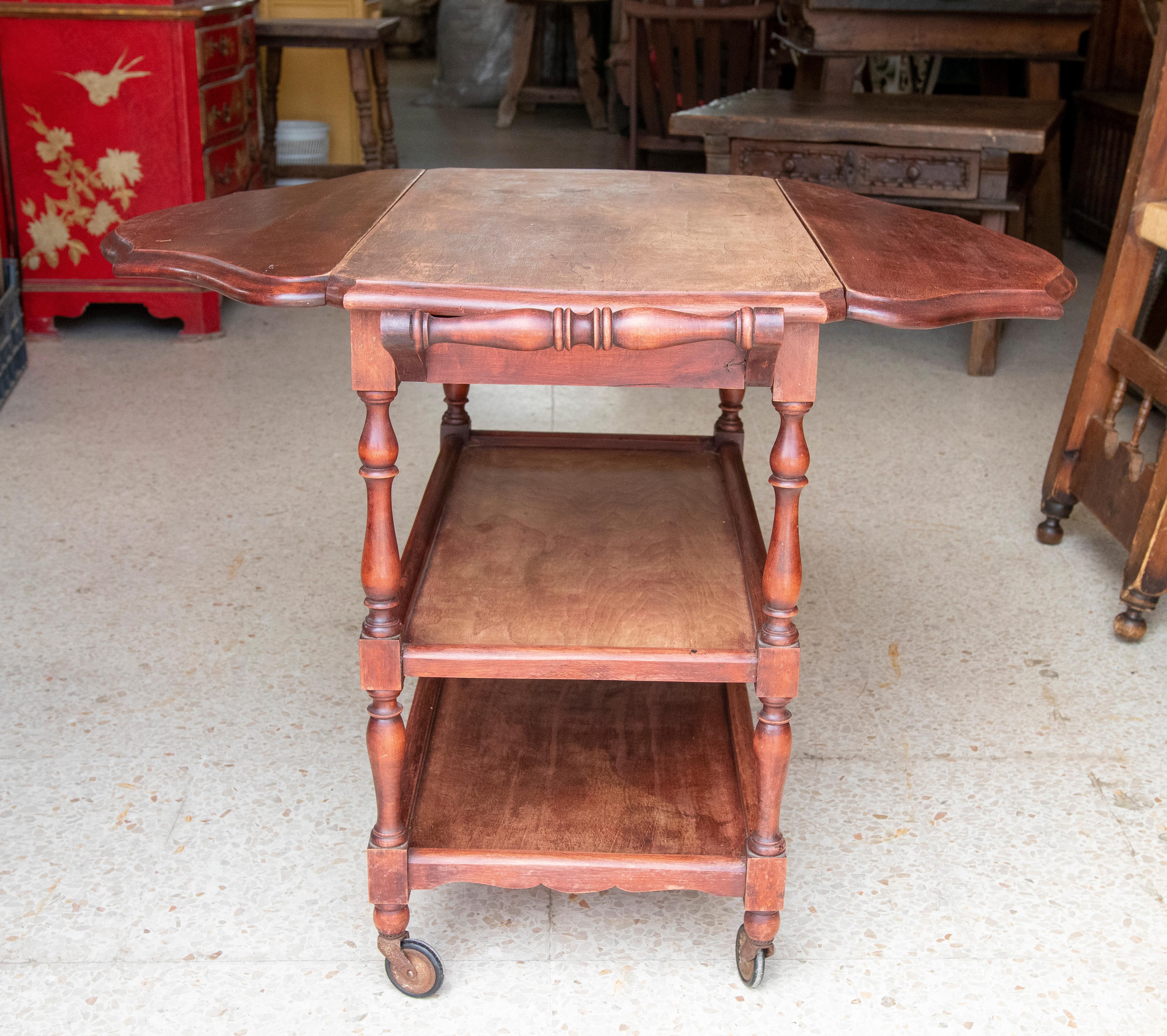 1970s Serving Trolley with Wheels and Wings For Sale 2