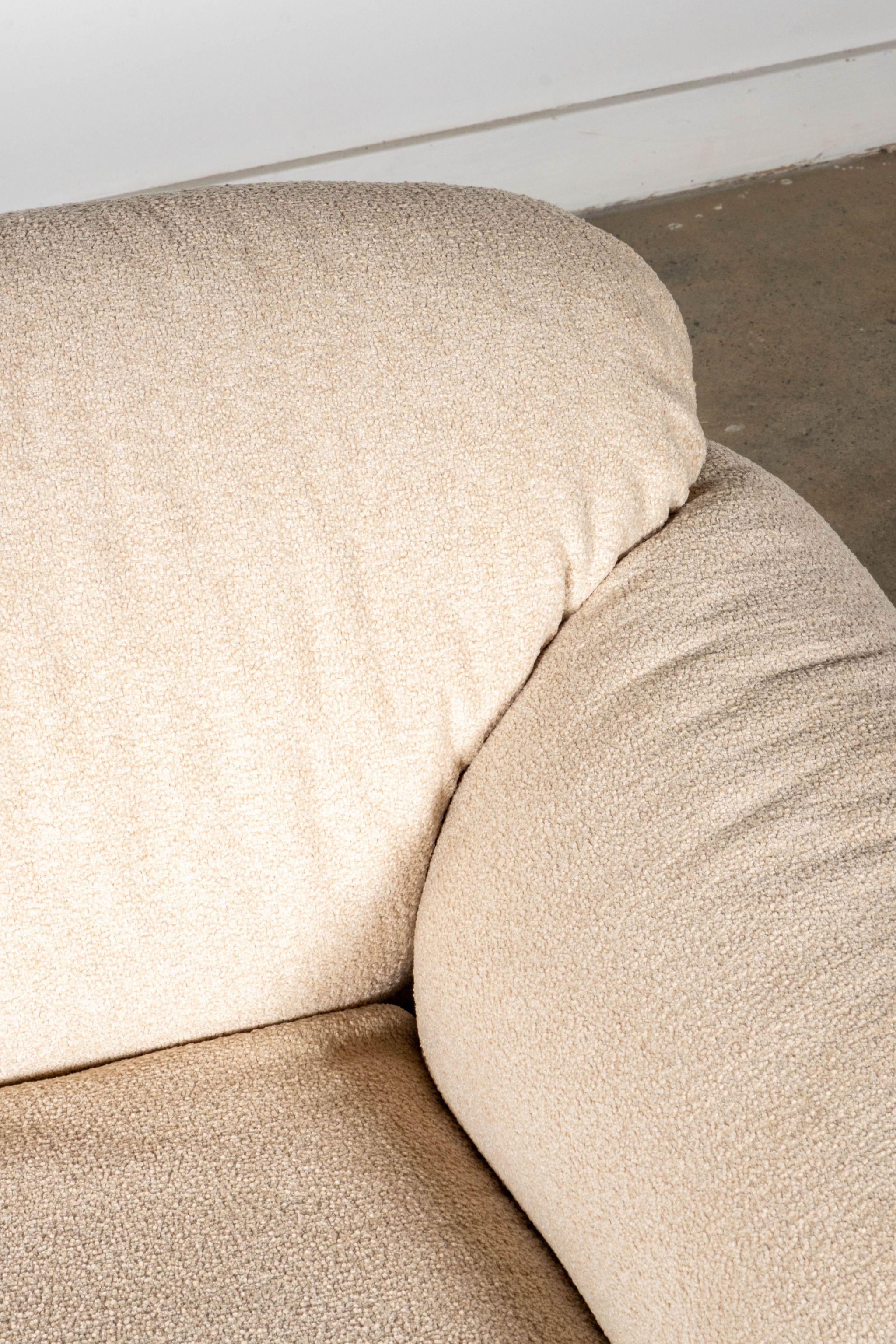 Sofá Sesann de los años 70, Gianfranco Frattini para Cassina Acero en venta