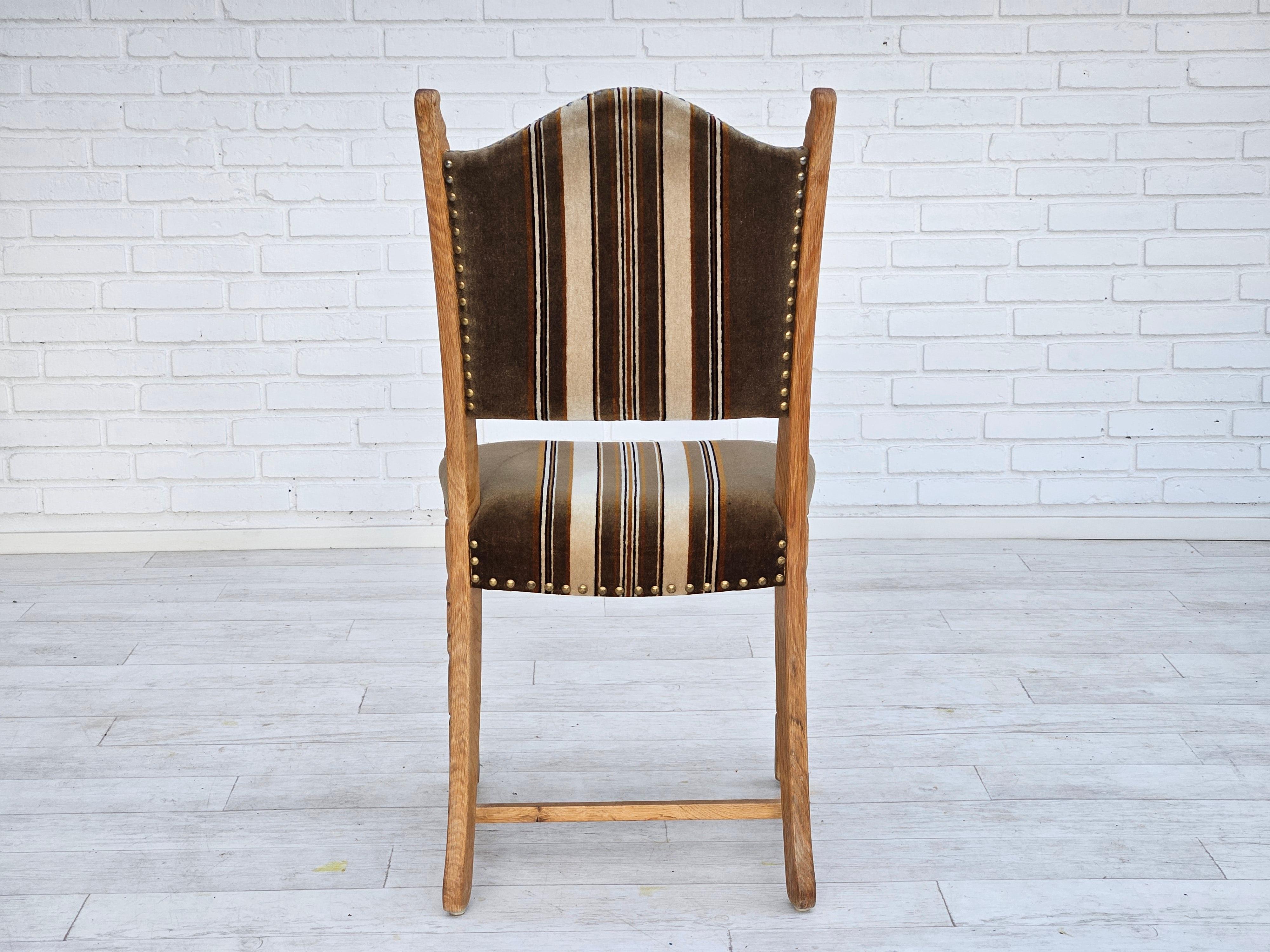 1970s, set 6 pcs of Danish dinning chairs, original good condition. For Sale 5