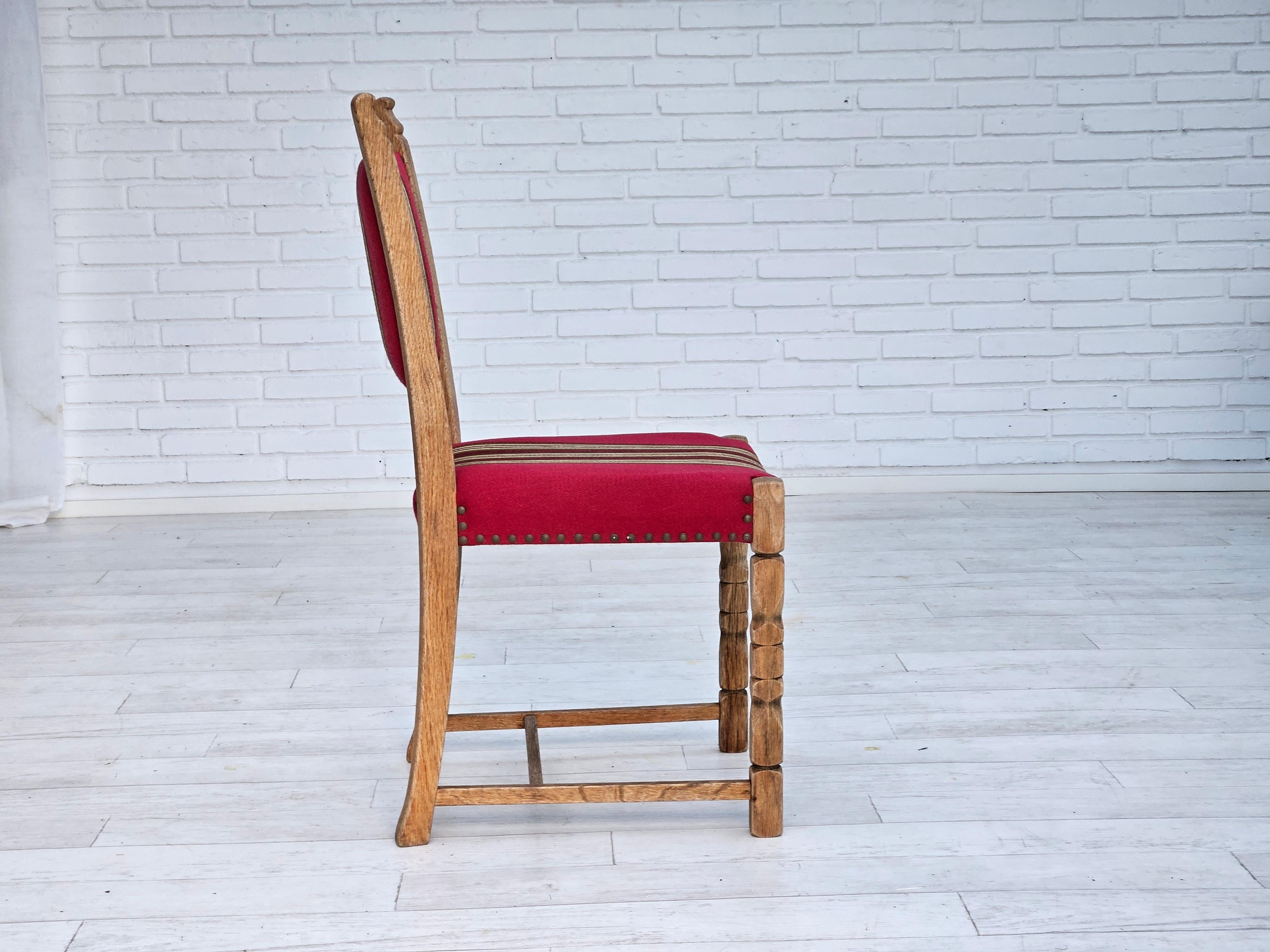 1970er Jahre, 6er-teiliger Satz dänischer Esszimmerstühle, originaler guter Zustand. im Angebot 4