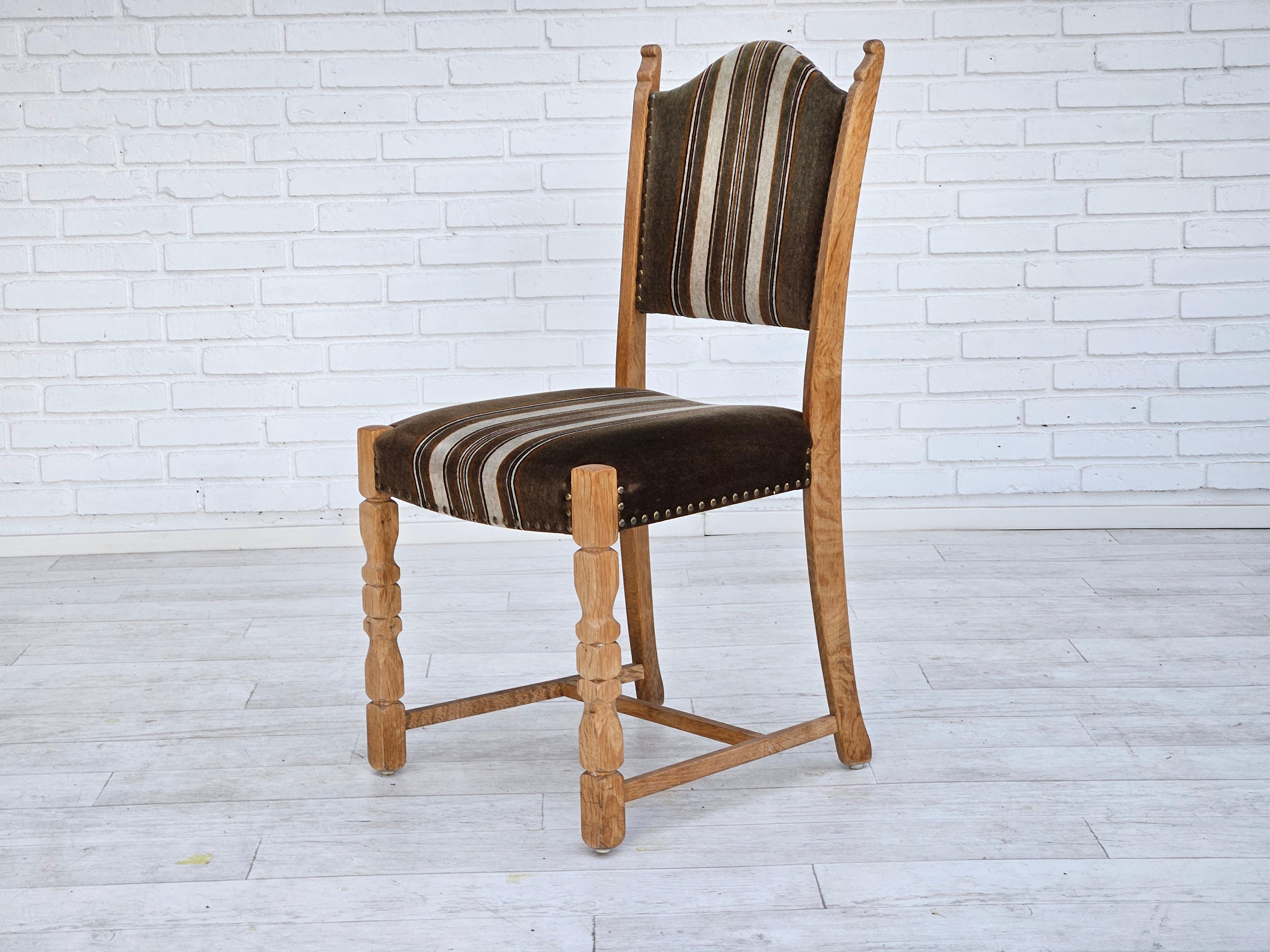 1970s, set 6 pcs of Danish dinning chairs, original good condition. For Sale 9