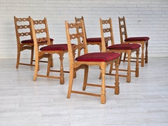 1970s, set 6 pcs of Danish dinning chairs, original good condition.
