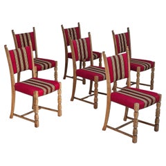 1970s, set 6 pcs of Danish dinning chairs, original good condition.