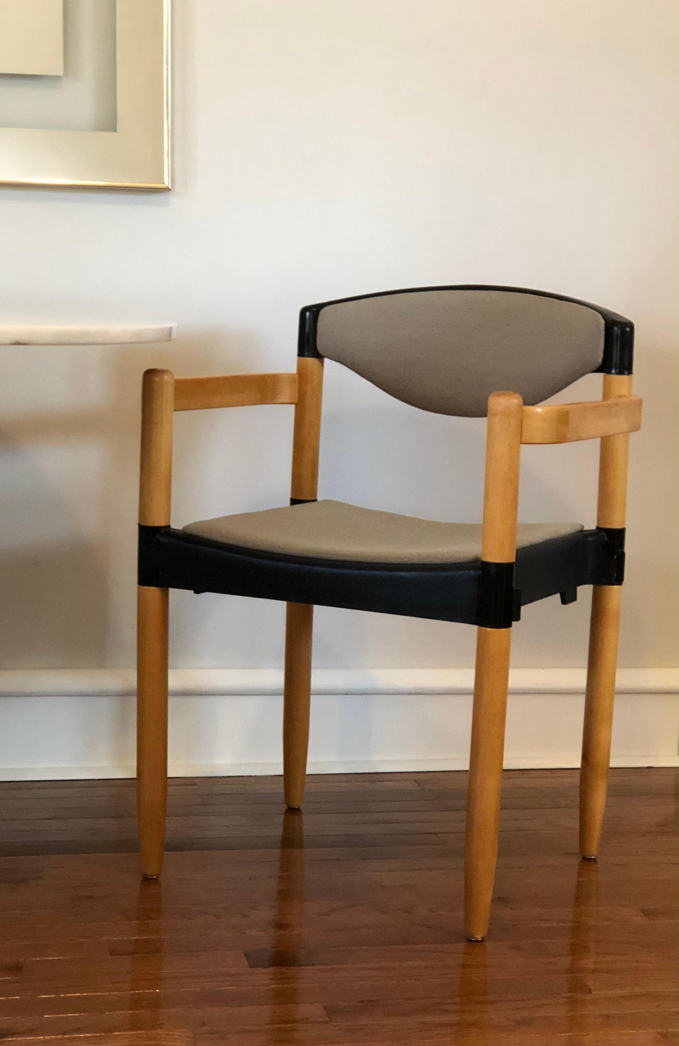 1970s Set of 8 'Strax' Dining Chairs by Hartmut Lohmeyer for Casala, W. Germany In Good Condition For Sale In West Reading, PA