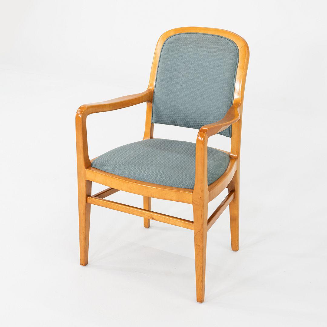 Moderne Ensemble de 12 fauteuils de salle à manger Jack Lenor Larsen Furniture en érable des années 1970 en vente