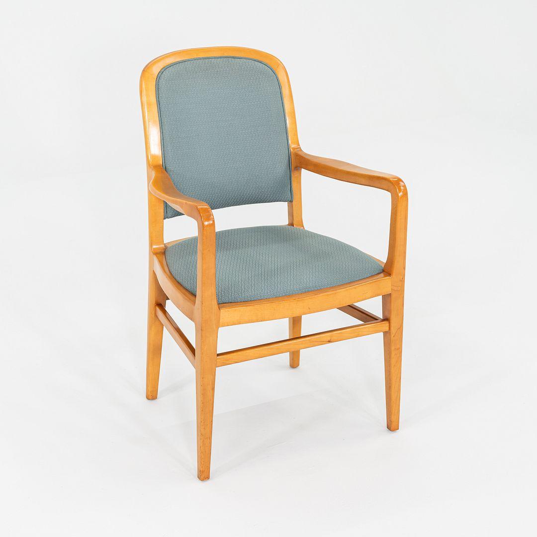 Américain Ensemble de 12 fauteuils de salle à manger Jack Lenor Larsen Furniture en érable des années 1970 en vente